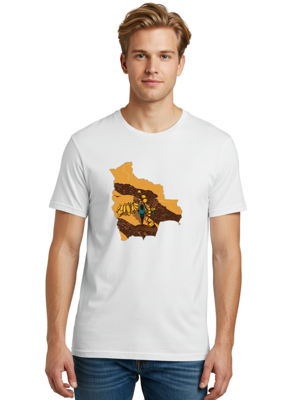 Map-With-Banana-Tree Men'S Graphic Tee, 100% Cotton, Comfortable Casual Summer Wear, Machine Washable, Vintage Camera, Old Camera, Antique Camera, Black Camera, Classic Photography, Photography Equipment, Nostalgic Device, Film Camera, Bam834