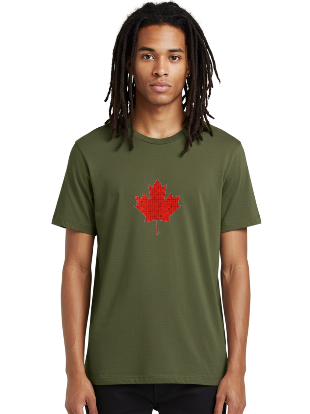 Maple-Leaf-Graphic Men'S Graphic Tee, 100% Cotton, Comfortable Casual Summer Wear, Machine Washable, Vintage Camera, Old Camera, Antique Camera, Black Camera, Classic Photography, Photography Equipment, Nostalgic Device, Film Camera, Bam836