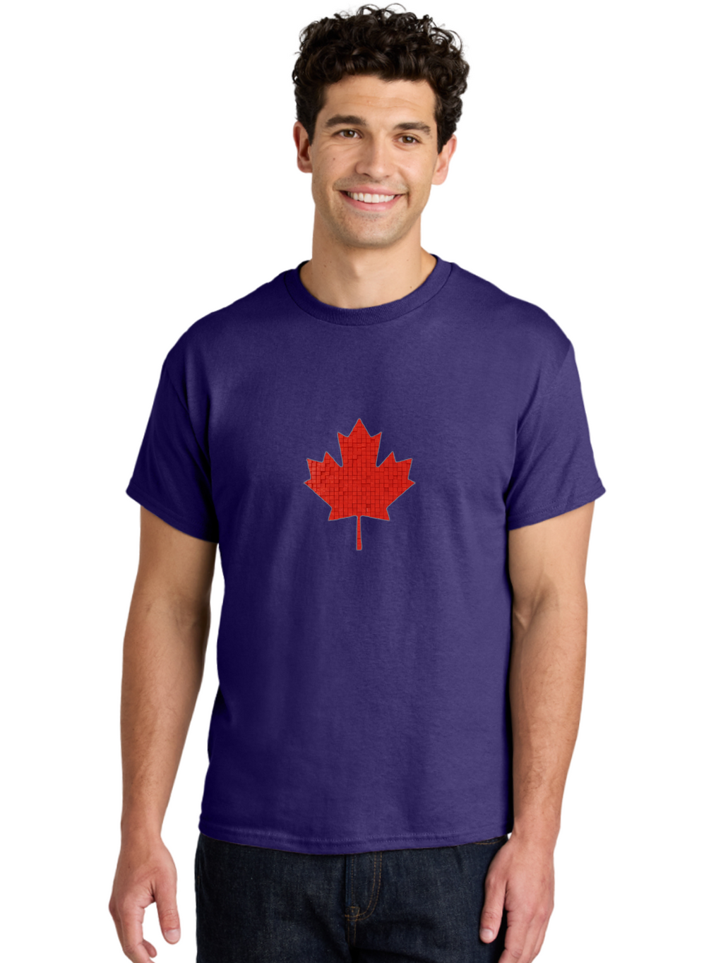 Maple-Leaf-Graphic Men'S Graphic Tee, 100% Cotton, Comfortable Casual Summer Wear, Machine Washable, Vintage Camera, Old Camera, Antique Camera, Black Camera, Classic Photography, Photography Equipment, Nostalgic Device, Film Camera, Bam836