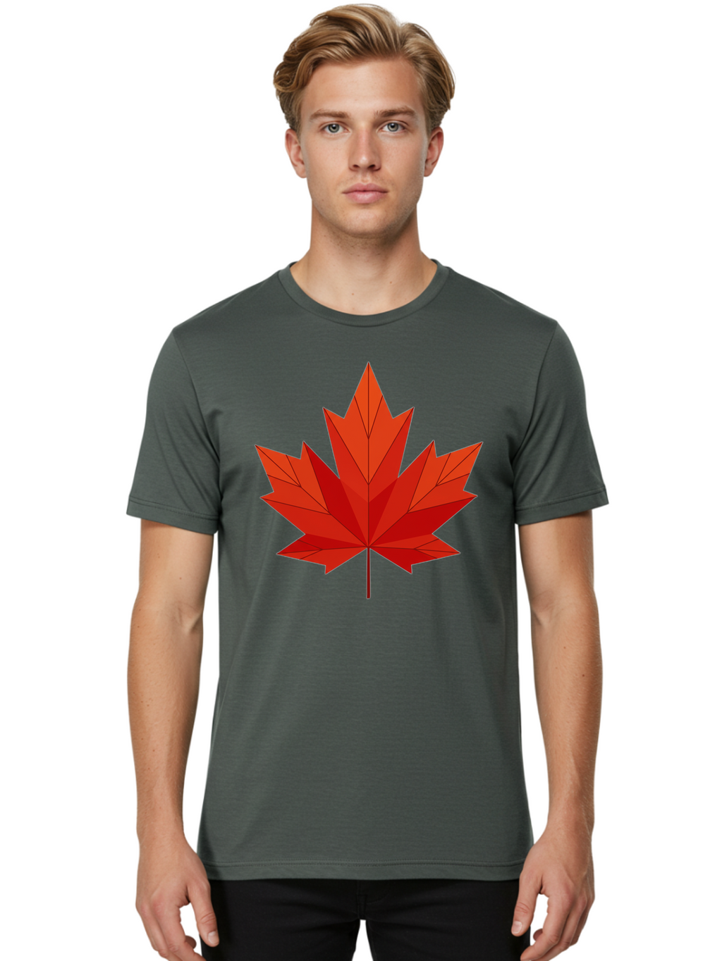 Maple-Leaf Men'S Graphic Tee, 100% Cotton, Comfortable Casual Summer Wear, Machine Washable, Vintage Camera, Old Camera, Antique Camera, Black Camera, Classic Photography, Photography Equipment, Nostalgic Device, Film Camera, Camera Art Bam837