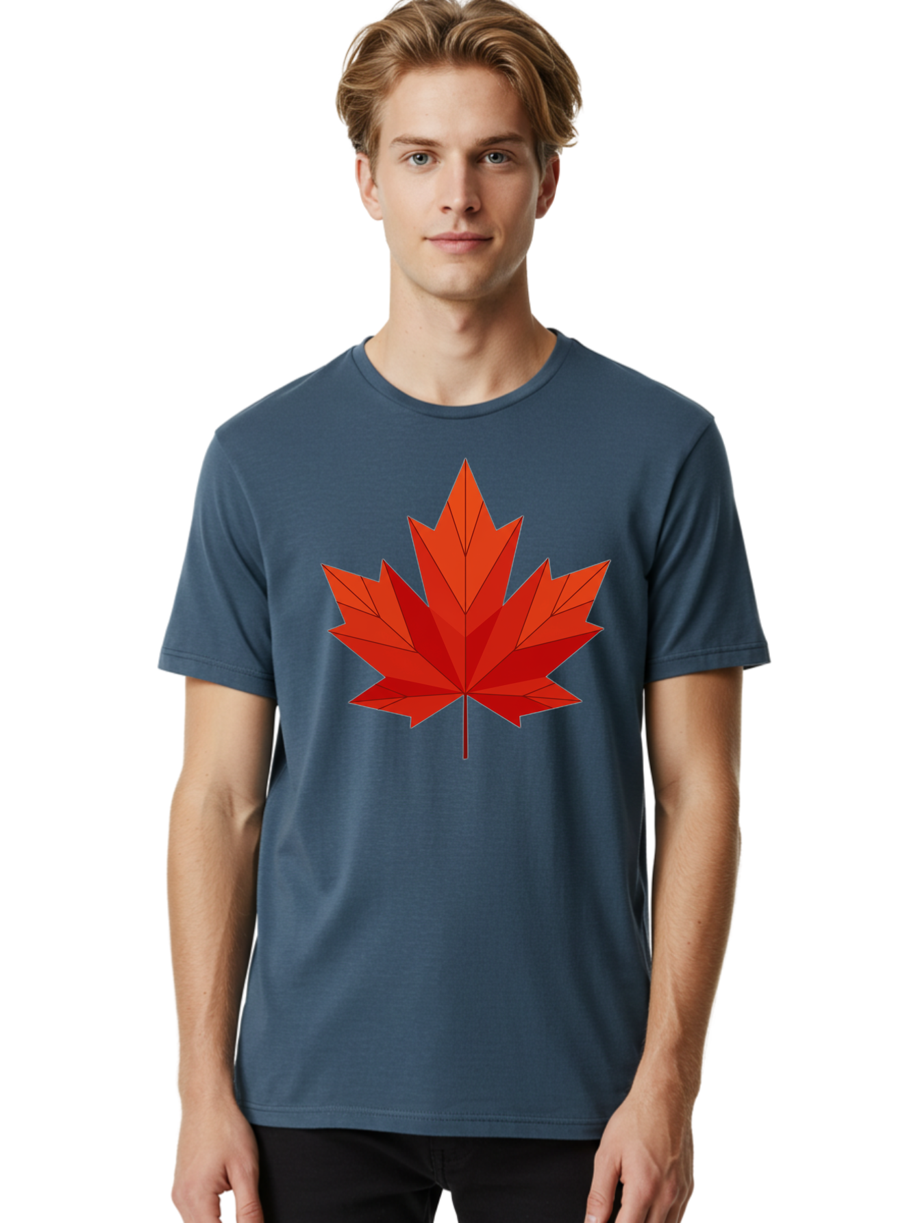Maple-Leaf Men'S Graphic Tee, 100% Cotton, Comfortable Casual Summer Wear, Machine Washable, Vintage Camera, Old Camera, Antique Camera, Black Camera, Classic Photography, Photography Equipment, Nostalgic Device, Film Camera, Camera Art Bam837