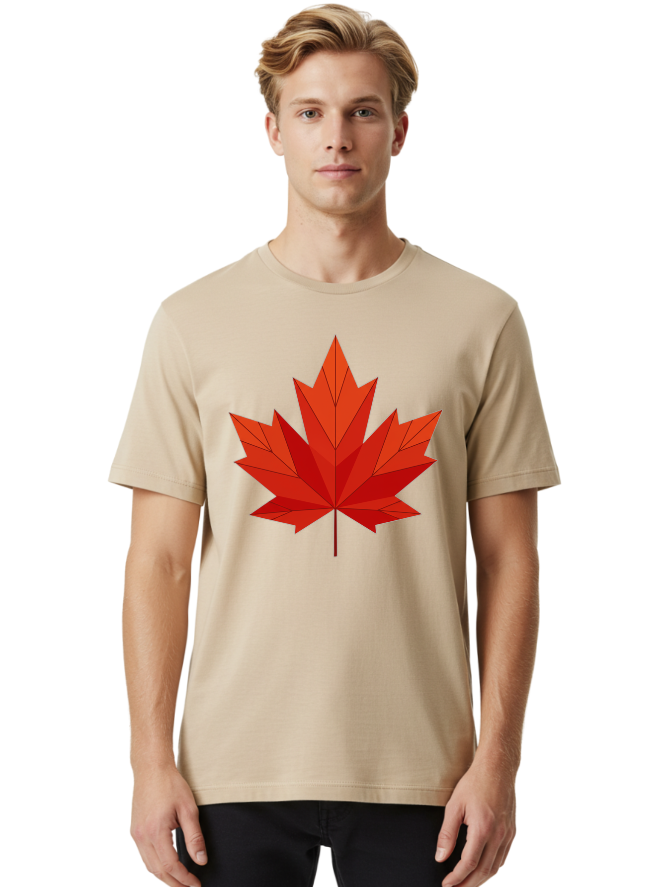 Maple-Leaf Men'S Graphic Tee, 100% Cotton, Comfortable Casual Summer Wear, Machine Washable, Vintage Camera, Old Camera, Antique Camera, Black Camera, Classic Photography, Photography Equipment, Nostalgic Device, Film Camera, Camera Art Bam837