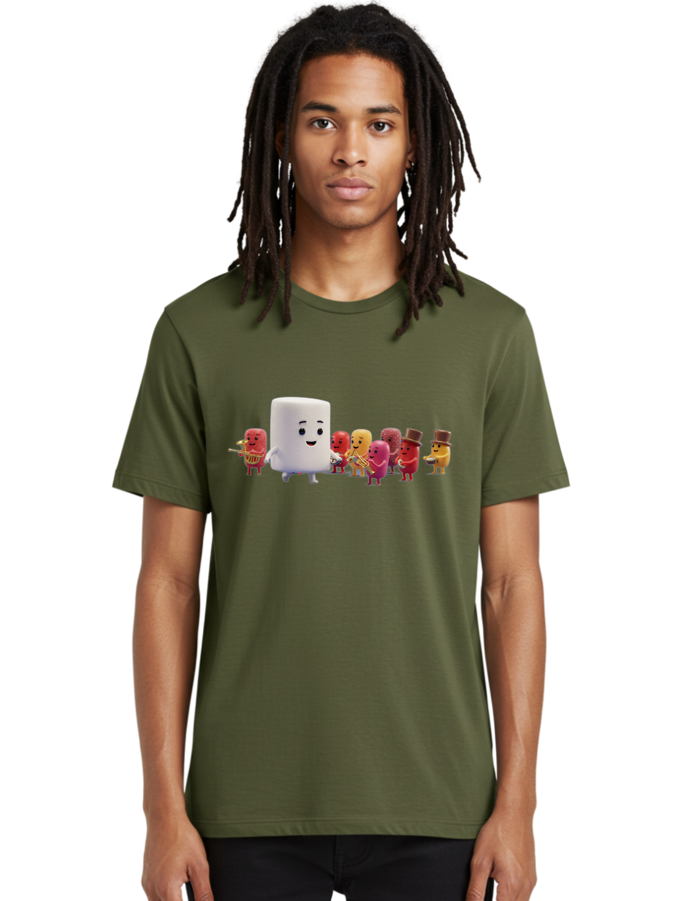Marsh-Mallow-And-Jelly-Band Men'S Graphic Tee, 100% Cotton, Comfortable Casual Summer Wear, Machine Washable, Vintage Camera, Old Camera, Antique Camera, Black Camera, Classic Photography, Photography Equipment, Nostalgic Device, Film Camera, Bam840