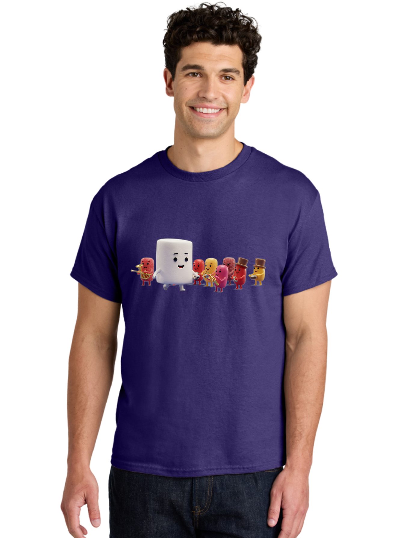 Marsh-Mallow-And-Jelly-Band Men'S Graphic Tee, 100% Cotton, Comfortable Casual Summer Wear, Machine Washable, Vintage Camera, Old Camera, Antique Camera, Black Camera, Classic Photography, Photography Equipment, Nostalgic Device, Film Camera, Bam840