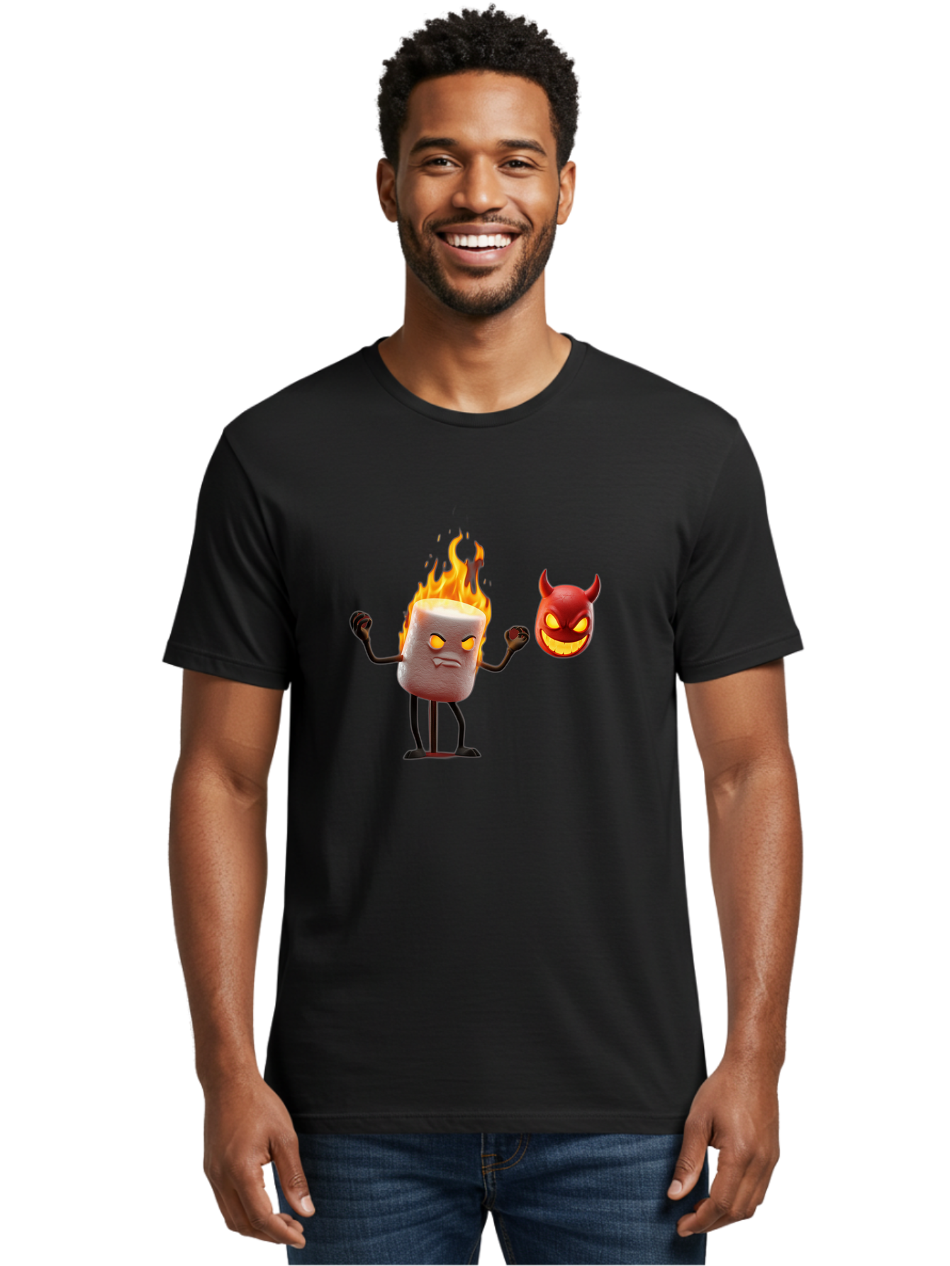 Marshmallow-And-Devil Men'S Graphic Tee, 100% Cotton, Comfortable Casual Summer Wear, Machine Washable, Vintage Camera, Old Camera, Antique Camera, Black Camera, Classic Photography, Photography Equipment, Nostalgic Device, Film Camera, Bam841
