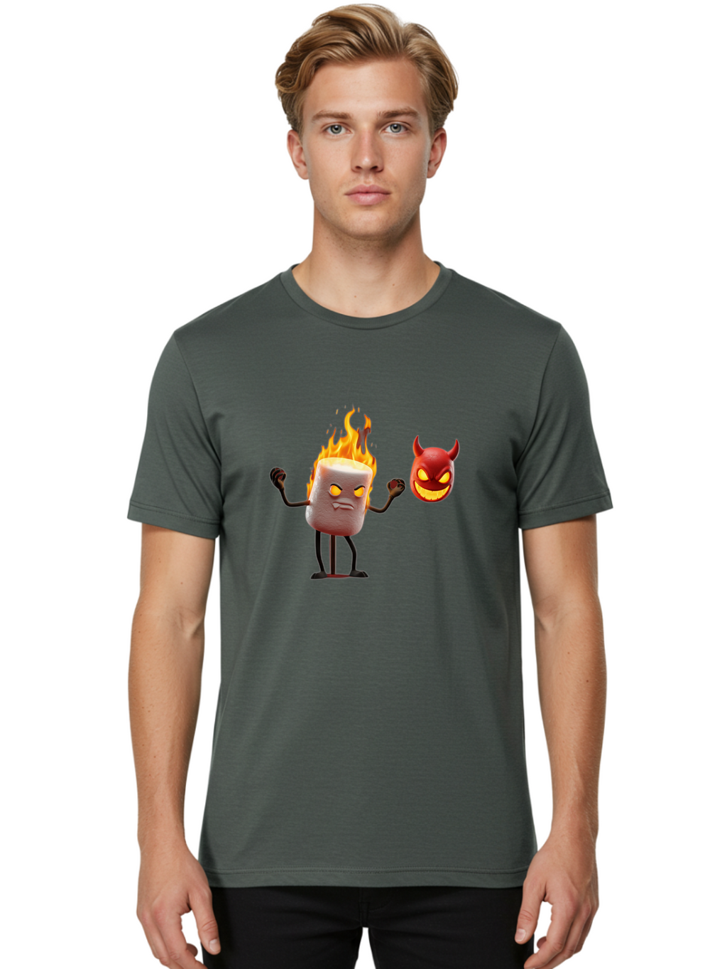 Marshmallow-And-Devil Men'S Graphic Tee, 100% Cotton, Comfortable Casual Summer Wear, Machine Washable, Vintage Camera, Old Camera, Antique Camera, Black Camera, Classic Photography, Photography Equipment, Nostalgic Device, Film Camera, Bam841
