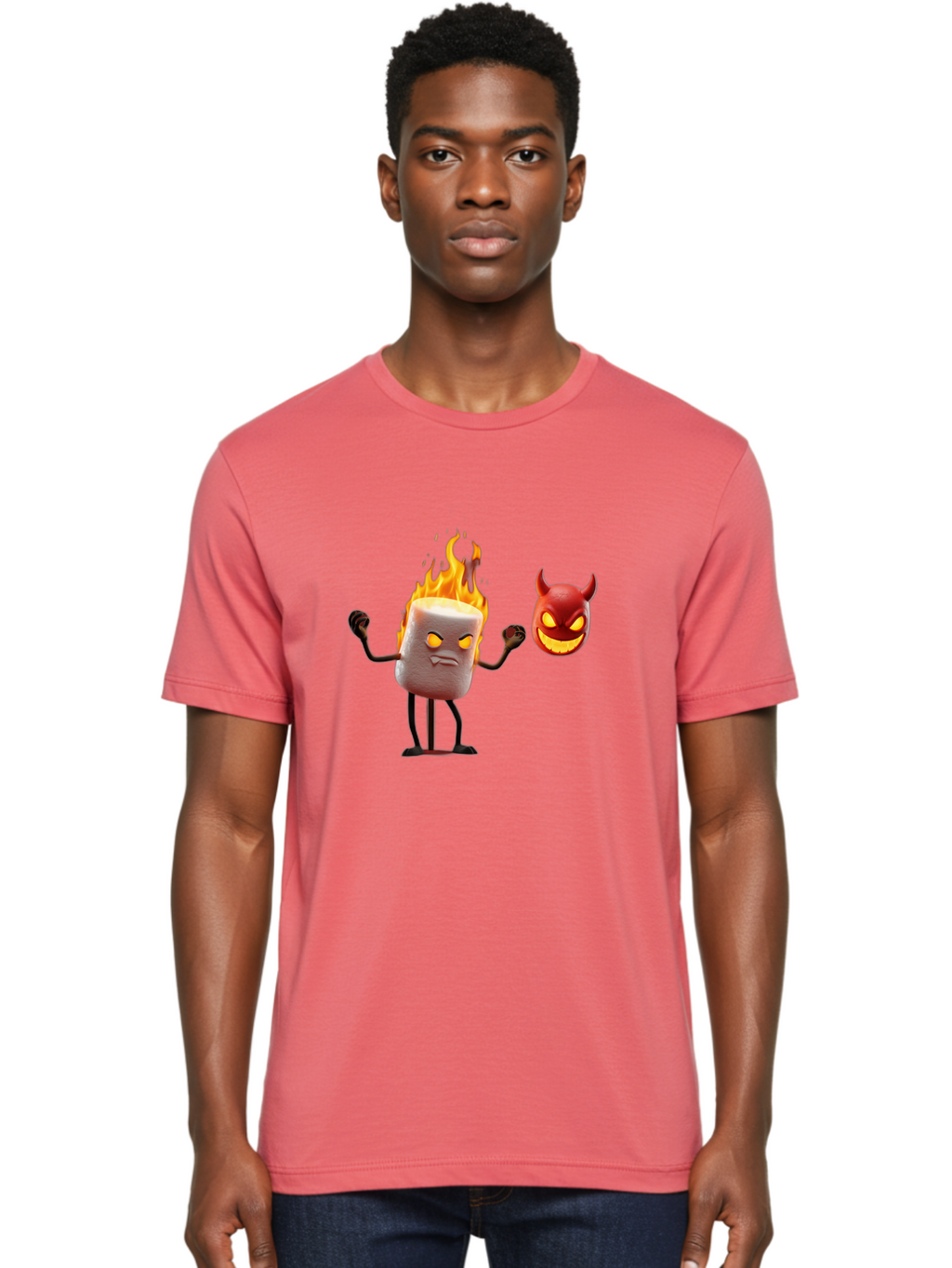 Marshmallow-And-Devil Men'S Graphic Tee, 100% Cotton, Comfortable Casual Summer Wear, Machine Washable, Vintage Camera, Old Camera, Antique Camera, Black Camera, Classic Photography, Photography Equipment, Nostalgic Device, Film Camera, Bam841