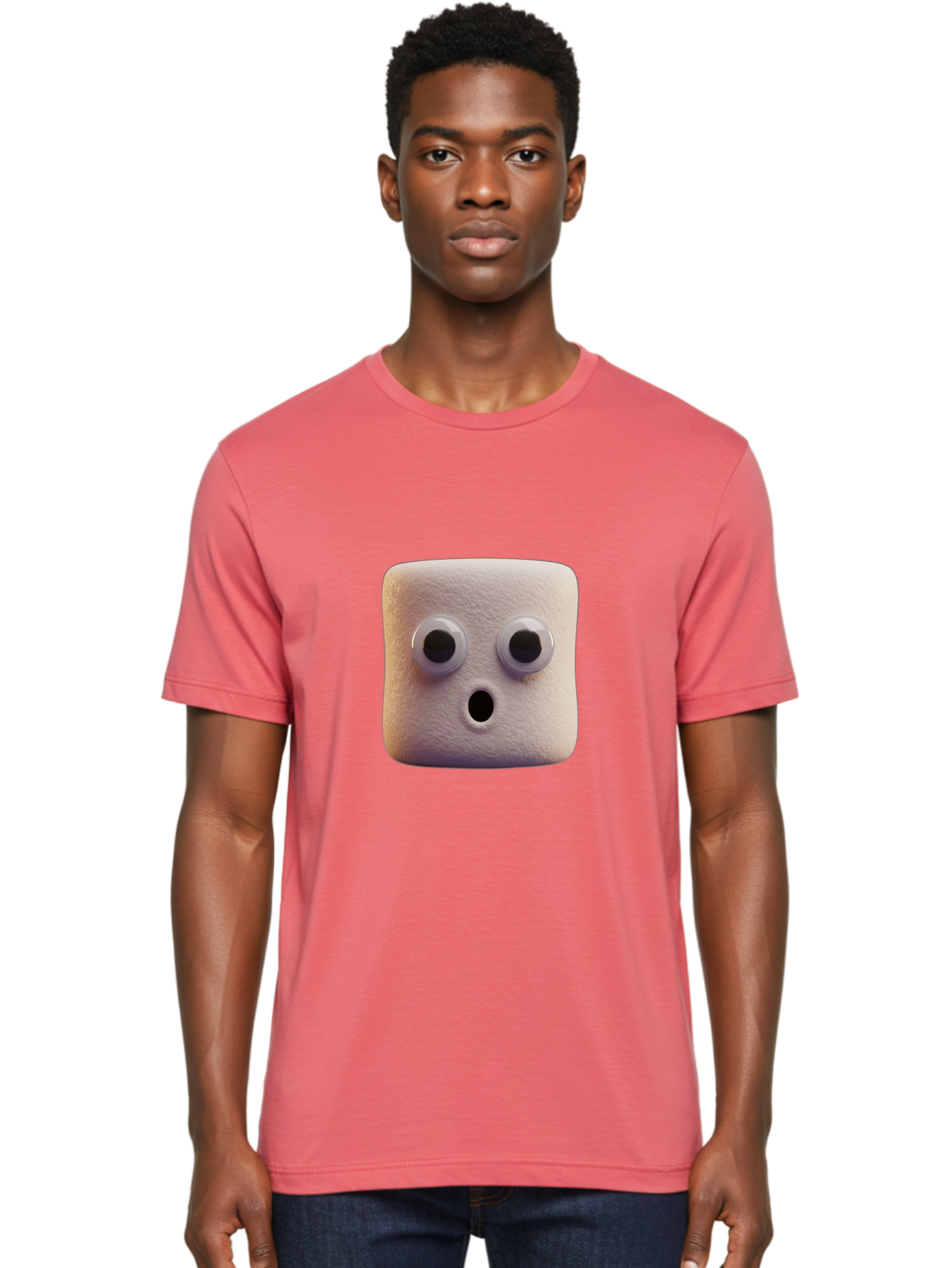 Marshmallow-Character Men'S Graphic Tee, 100% Cotton, Comfortable Casual Summer Wear, Machine Washable, Vintage Camera, Old Camera, Antique Camera, Black Camera, Classic Photography, Photography Equipment, Nostalgic Device, Film Camera, Bam843