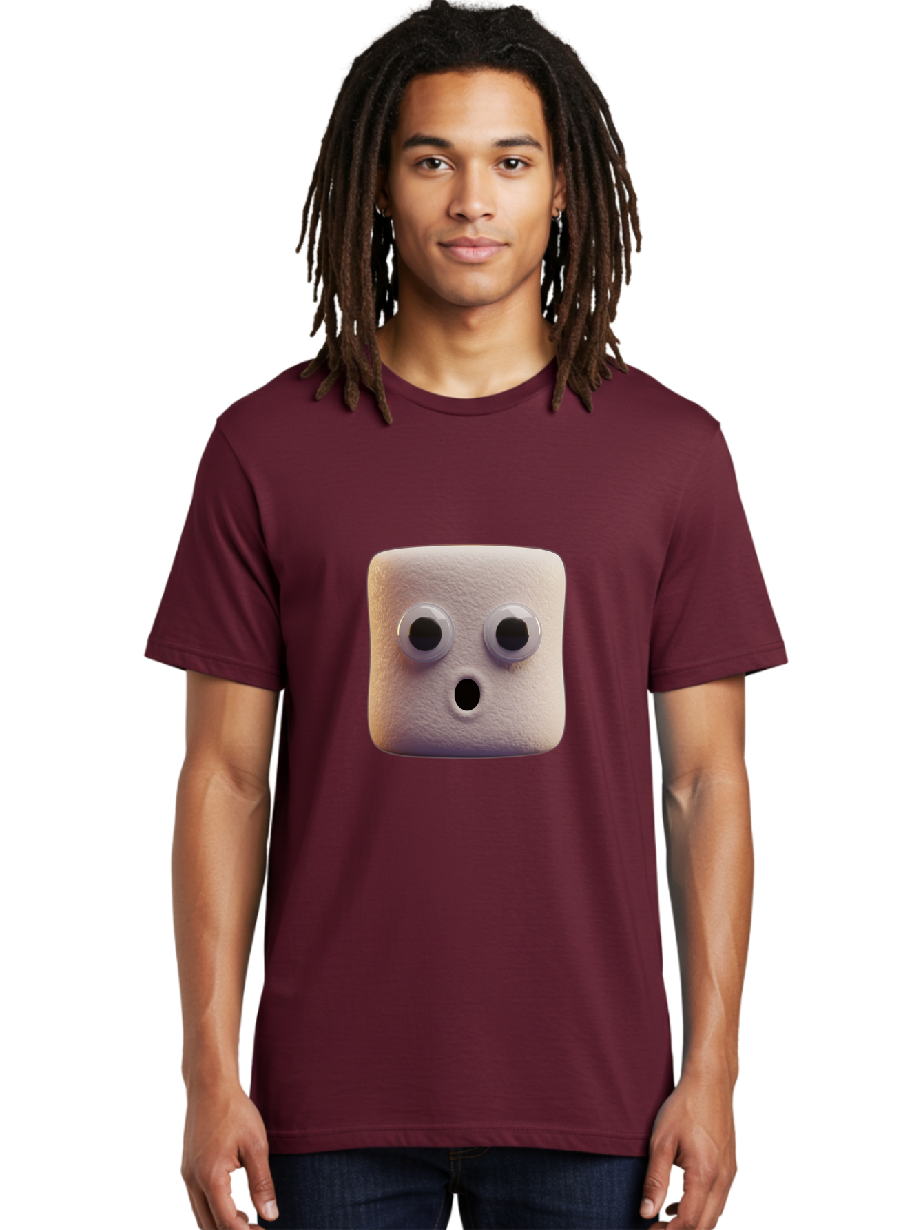 Marshmallow-Character Men'S Graphic Tee, 100% Cotton, Comfortable Casual Summer Wear, Machine Washable, Vintage Camera, Old Camera, Antique Camera, Black Camera, Classic Photography, Photography Equipment, Nostalgic Device, Film Camera, Bam843