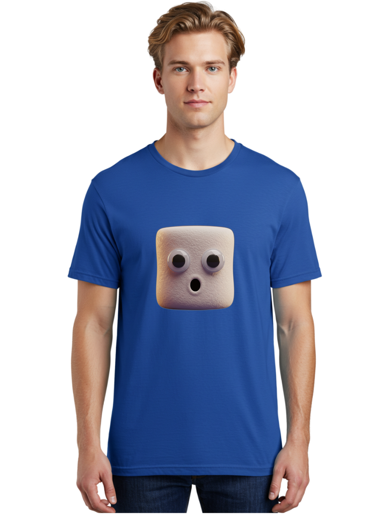 Marshmallow-Character Men'S Graphic Tee, 100% Cotton, Comfortable Casual Summer Wear, Machine Washable, Vintage Camera, Old Camera, Antique Camera, Black Camera, Classic Photography, Photography Equipment, Nostalgic Device, Film Camera, Bam843