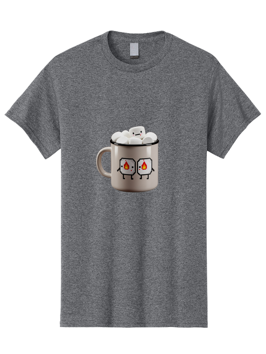 Marshmallow-Mug Men'S Graphic Tee, 100% Cotton, Comfortable Casual Summer Wear, Machine Washable, Vintage Camera, Old Camera, Antique Camera, Black Camera, Classic Photography, Photography Equipment, Nostalgic Device, Film Camera, Camera Art Bam845