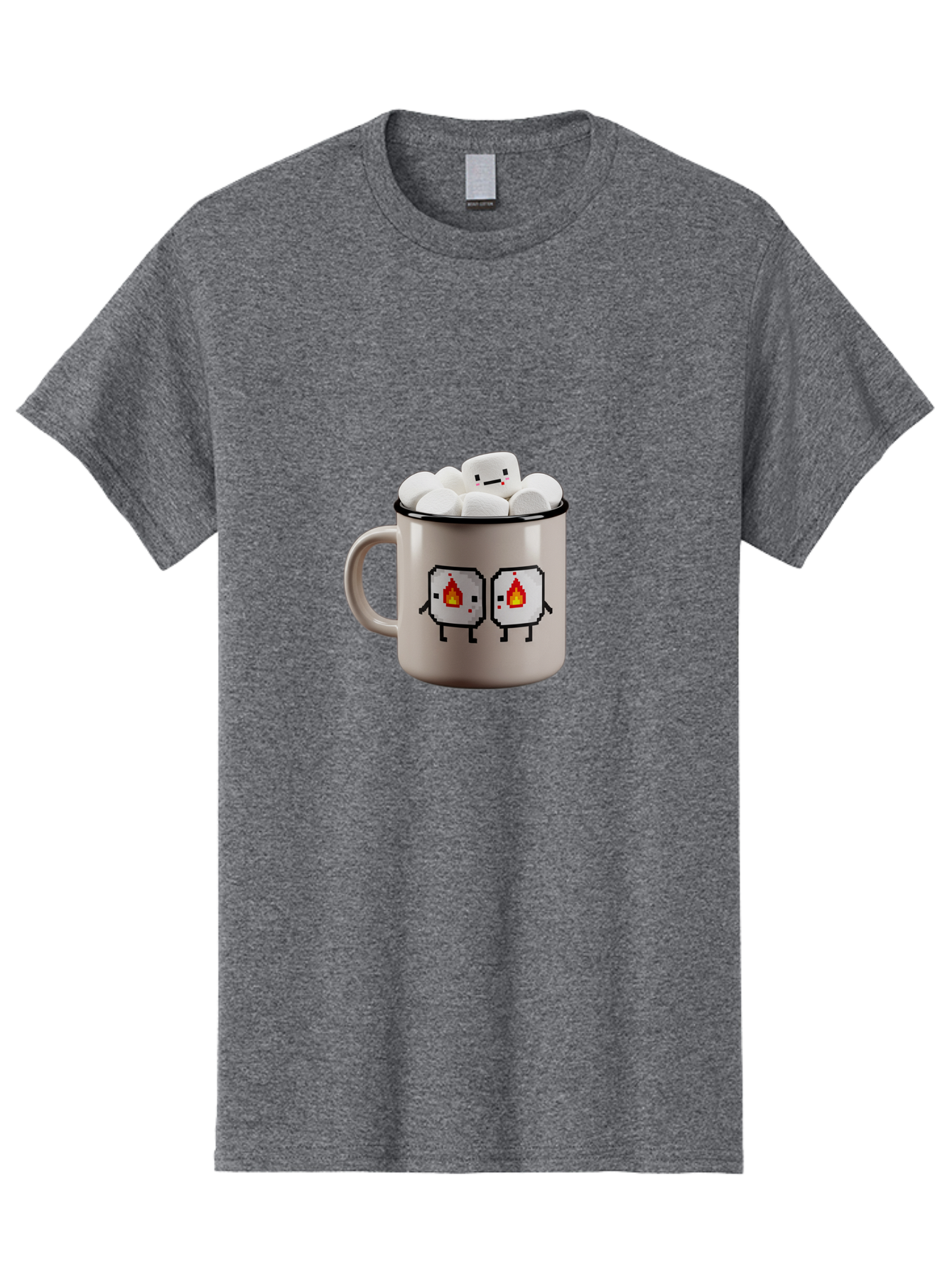 Marshmallow-Mug Men'S Graphic Tee, 100% Cotton, Comfortable Casual Summer Wear, Machine Washable, Vintage Camera, Old Camera, Antique Camera, Black Camera, Classic Photography, Photography Equipment, Nostalgic Device, Film Camera, Camera Art Bam845