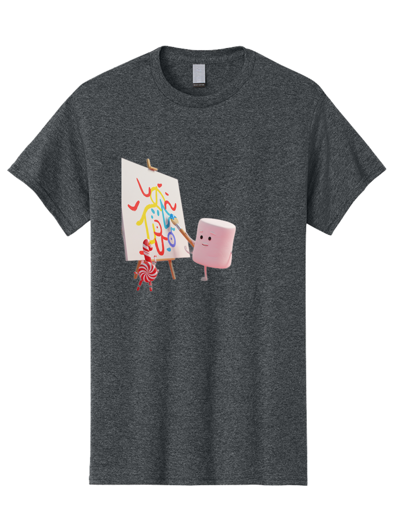 Marshmallow-Painter Men'S Graphic Tee, 100% Cotton, Comfortable Casual Summer Wear, Machine Washable, Vintage Camera, Old Camera, Antique Camera, Black Camera, Classic Photography, Photography Equipment, Nostalgic Device, Film Camera, Bam846