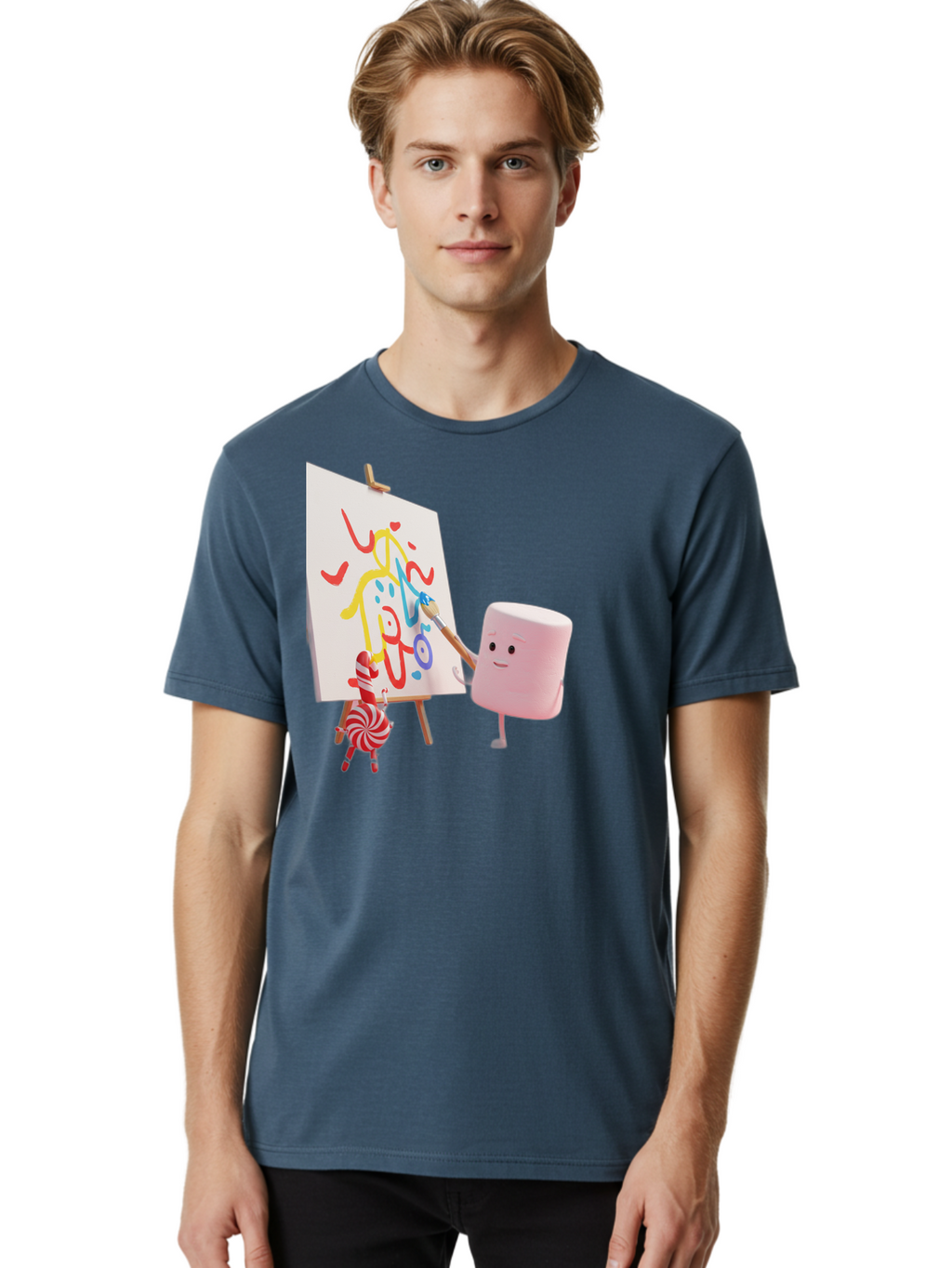 Marshmallow-Painter Men'S Graphic Tee, 100% Cotton, Comfortable Casual Summer Wear, Machine Washable, Vintage Camera, Old Camera, Antique Camera, Black Camera, Classic Photography, Photography Equipment, Nostalgic Device, Film Camera, Bam846