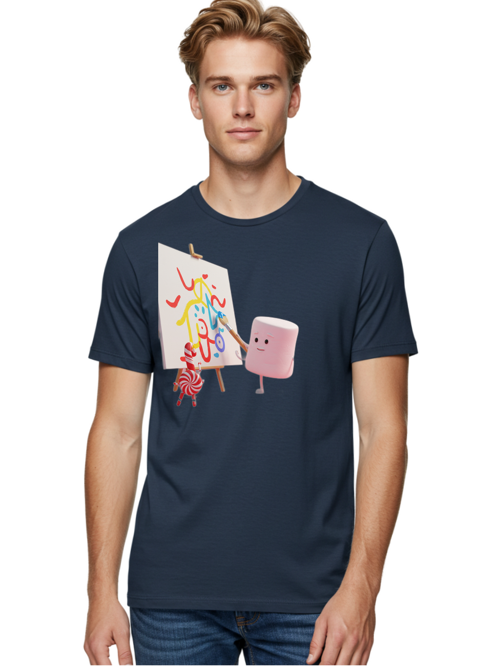 Marshmallow-Painter Men'S Graphic Tee, 100% Cotton, Comfortable Casual Summer Wear, Machine Washable, Vintage Camera, Old Camera, Antique Camera, Black Camera, Classic Photography, Photography Equipment, Nostalgic Device, Film Camera, Bam846