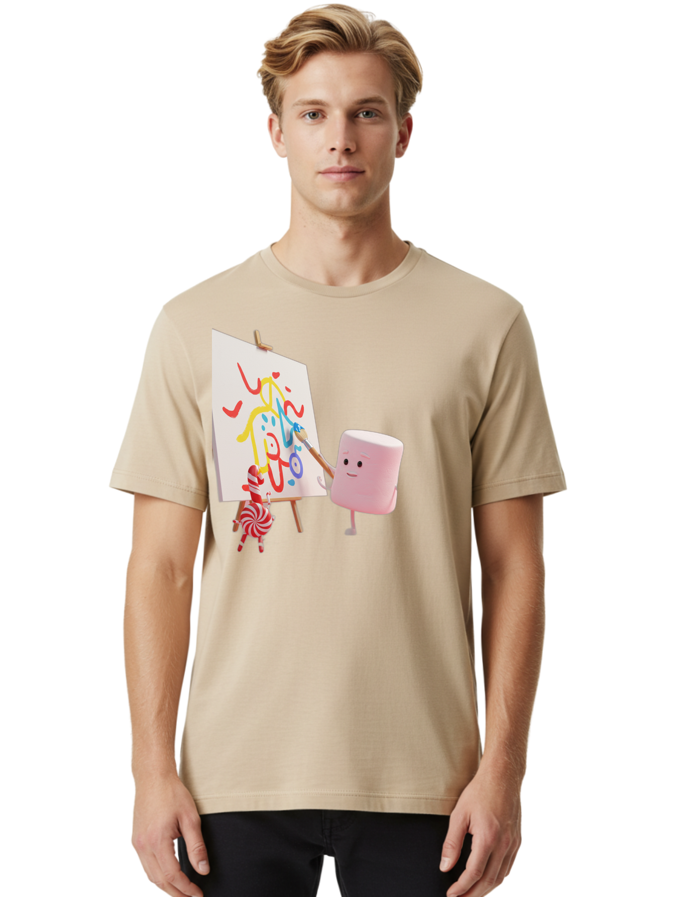 Marshmallow-Painter Men'S Graphic Tee, 100% Cotton, Comfortable Casual Summer Wear, Machine Washable, Vintage Camera, Old Camera, Antique Camera, Black Camera, Classic Photography, Photography Equipment, Nostalgic Device, Film Camera, Bam846