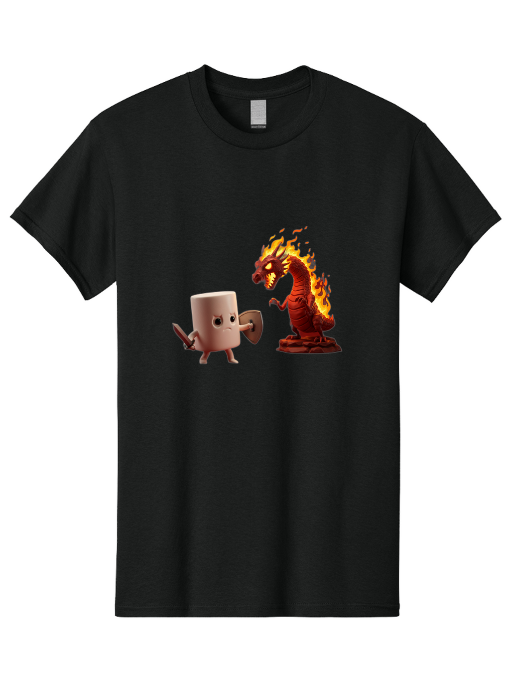 Marshmallow-Vs-Dragon Men'S Graphic Tee, 100% Cotton, Comfortable Casual Summer Wear, Machine Washable, Vintage Camera, Old Camera, Antique Camera, Black Camera, Classic Photography, Photography Equipment, Nostalgic Device, Film Camera, Bam847