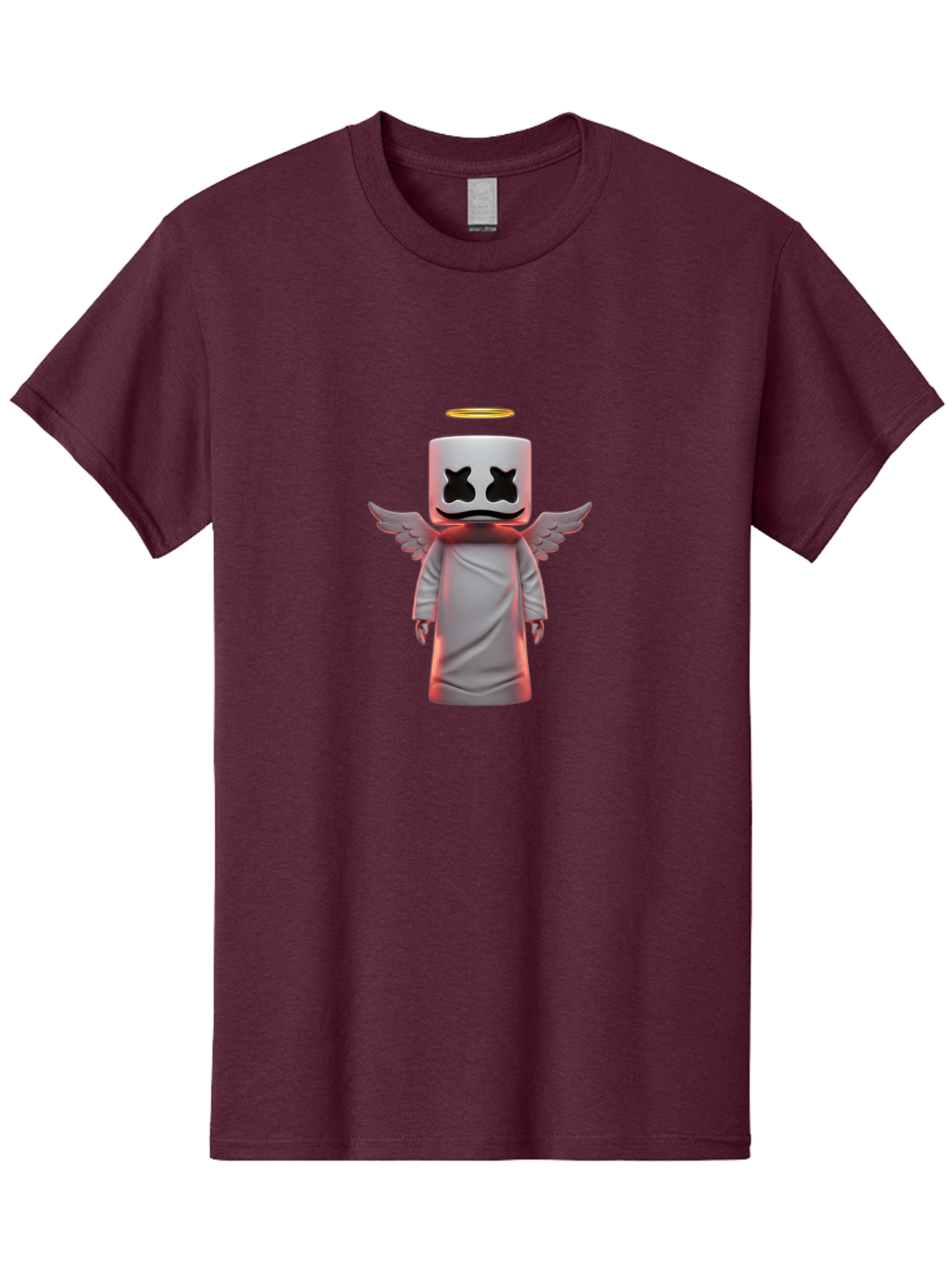 Marshmello-Angel Men'S Graphic Tee, 100% Cotton, Comfortable Casual Summer Wear, Machine Washable, Vintage Camera, Old Camera, Antique Camera, Black Camera, Classic Photography, Photography Equipment, Nostalgic Device, Film Camera, Camera Art Bam848
