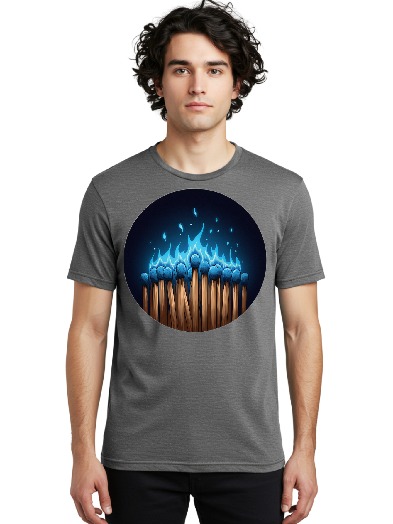 Matches-On-Fire Men'S Graphic Tee, 100% Cotton, Comfortable Casual Summer Wear, Machine Washable, Vintage Camera, Old Camera, Antique Camera, Black Camera, Classic Photography, Photography Equipment, Nostalgic Device, Film Camera, Camera Art Bam849