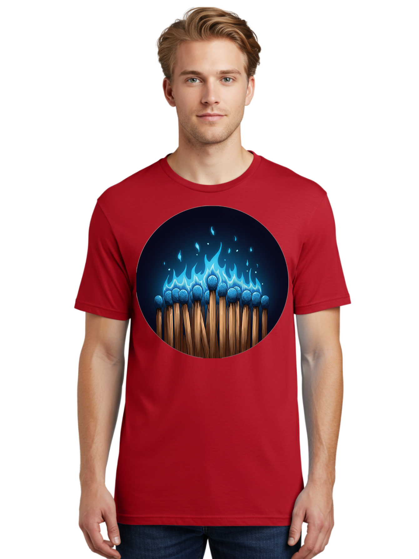 Matches-On-Fire Men'S Graphic Tee, 100% Cotton, Comfortable Casual Summer Wear, Machine Washable, Vintage Camera, Old Camera, Antique Camera, Black Camera, Classic Photography, Photography Equipment, Nostalgic Device, Film Camera, Camera Art Bam849