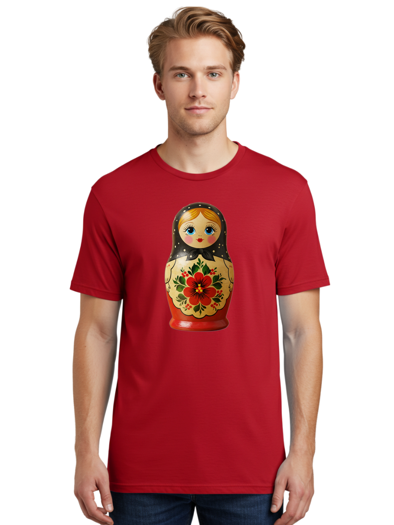 Matryoshka-Doll Men'S Graphic Tee, 100% Cotton, Comfortable Casual Summer Wear, Machine Washable, Vintage Camera, Old Camera, Antique Camera, Black Camera, Classic Photography, Photography Equipment, Nostalgic Device, Film Camera, Camera Art Bam850