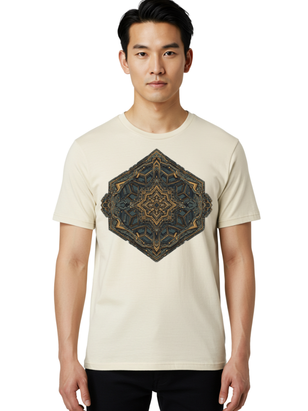 Mechanical-Diamond-Shape Men'S Graphic Tee, 100% Cotton, Comfortable Casual Summer Wear, Machine Washable, Vintage Camera, Old Camera, Antique Camera, Black Camera, Classic Photography, Photography Equipment, Nostalgic Device, Film Camera, Bam851