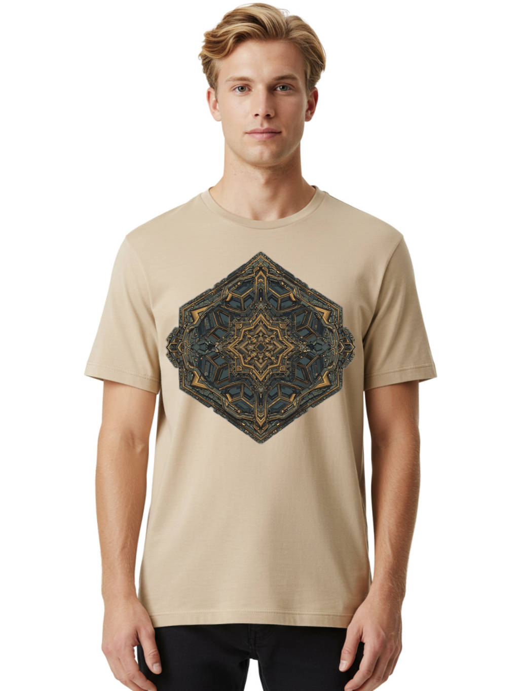 Mechanical-Diamond-Shape Men'S Graphic Tee, 100% Cotton, Comfortable Casual Summer Wear, Machine Washable, Vintage Camera, Old Camera, Antique Camera, Black Camera, Classic Photography, Photography Equipment, Nostalgic Device, Film Camera, Bam851
