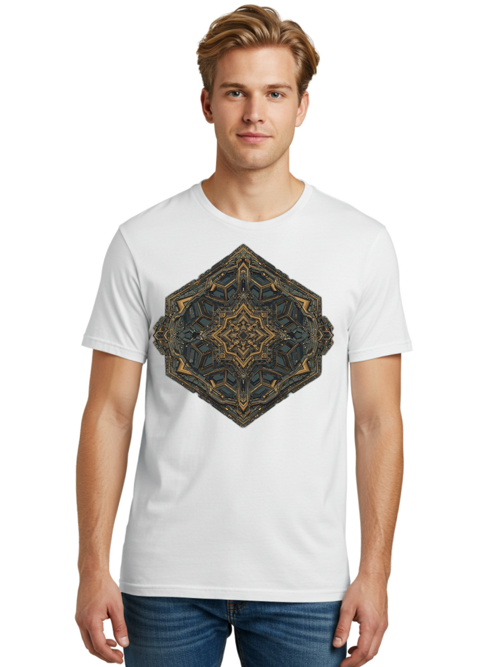Mechanical-Diamond-Shape Men'S Graphic Tee, 100% Cotton, Comfortable Casual Summer Wear, Machine Washable, Vintage Camera, Old Camera, Antique Camera, Black Camera, Classic Photography, Photography Equipment, Nostalgic Device, Film Camera, Bam851