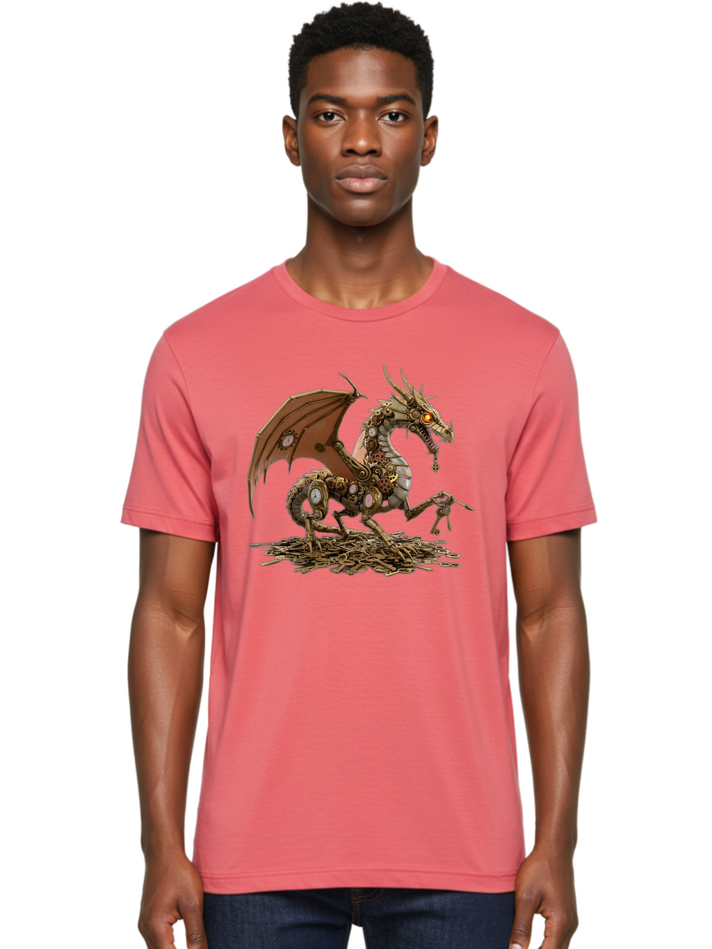 Mechanical-Dragon Men'S Graphic Tee, 100% Cotton, Comfortable Casual Summer Wear, Machine Washable, Vintage Camera, Old Camera, Antique Camera, Black Camera, Classic Photography, Photography Equipment, Nostalgic Device, Film Camera, Camera Art Bam852
