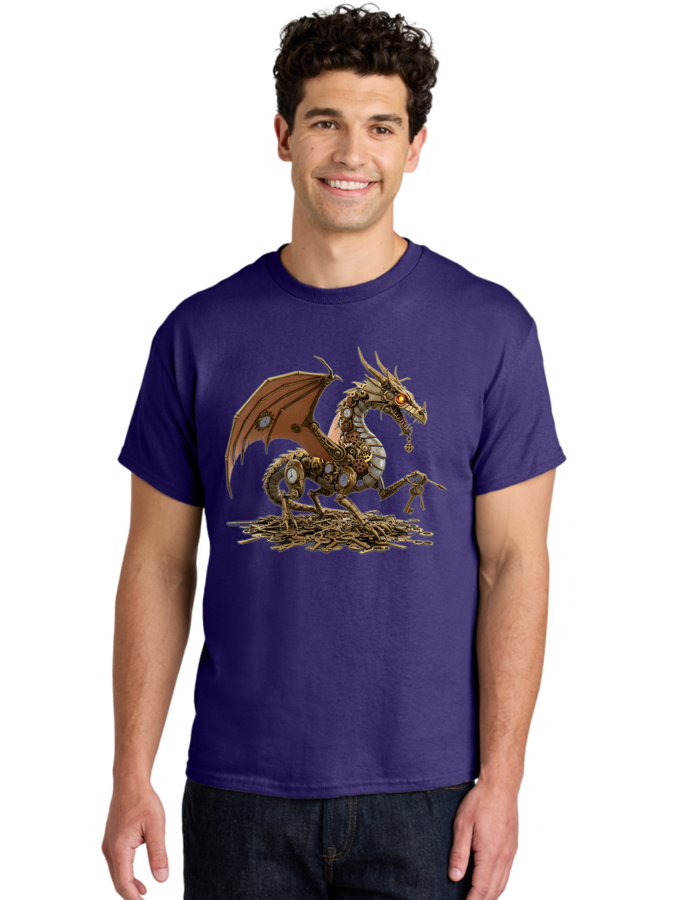 Mechanical-Dragon Men'S Graphic Tee, 100% Cotton, Comfortable Casual Summer Wear, Machine Washable, Vintage Camera, Old Camera, Antique Camera, Black Camera, Classic Photography, Photography Equipment, Nostalgic Device, Film Camera, Camera Art Bam852