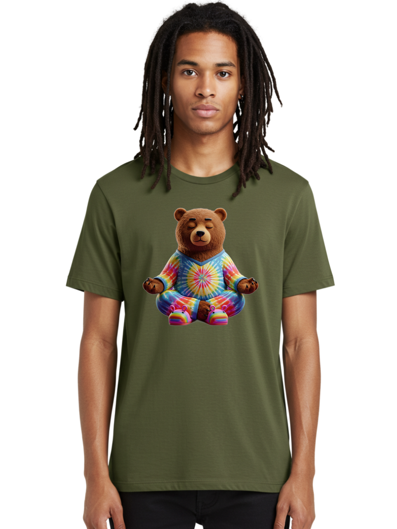 Meditating-Bear Men'S Graphic Tee, 100% Cotton, Comfortable Casual Summer Wear, Machine Washable, Vintage Camera, Old Camera, Antique Camera, Black Camera, Classic Photography, Photography Equipment, Nostalgic Device, Film Camera, Camera Art Bam853
