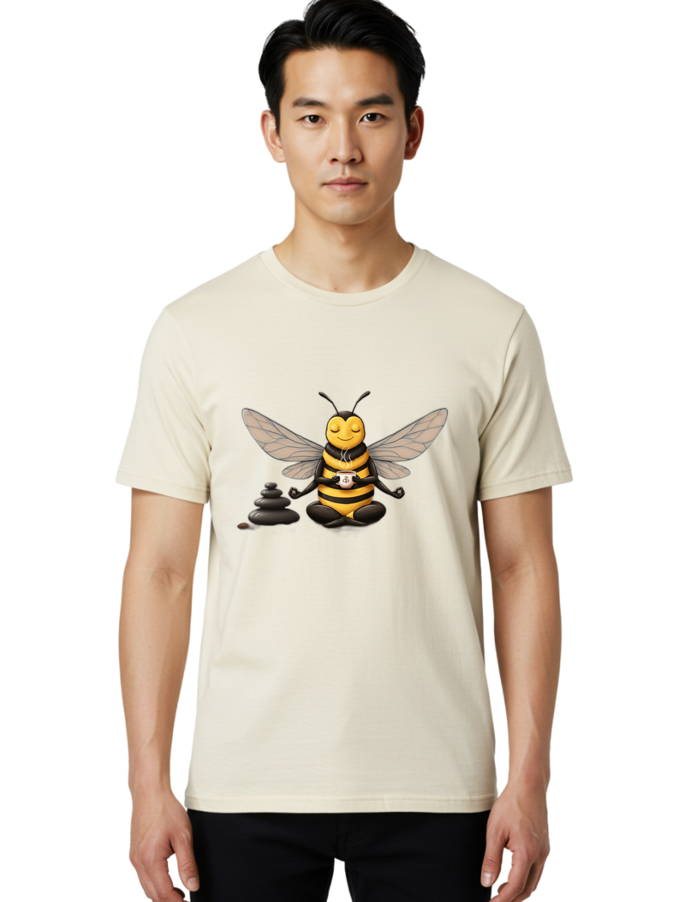 Meditating-Bee Men'S Graphic Tee, 100% Cotton, Comfortable Casual Summer Wear, Machine Washable, Vintage Camera, Old Camera, Antique Camera, Black Camera, Classic Photography, Photography Equipment, Nostalgic Device, Film Camera, Camera Art Bam854