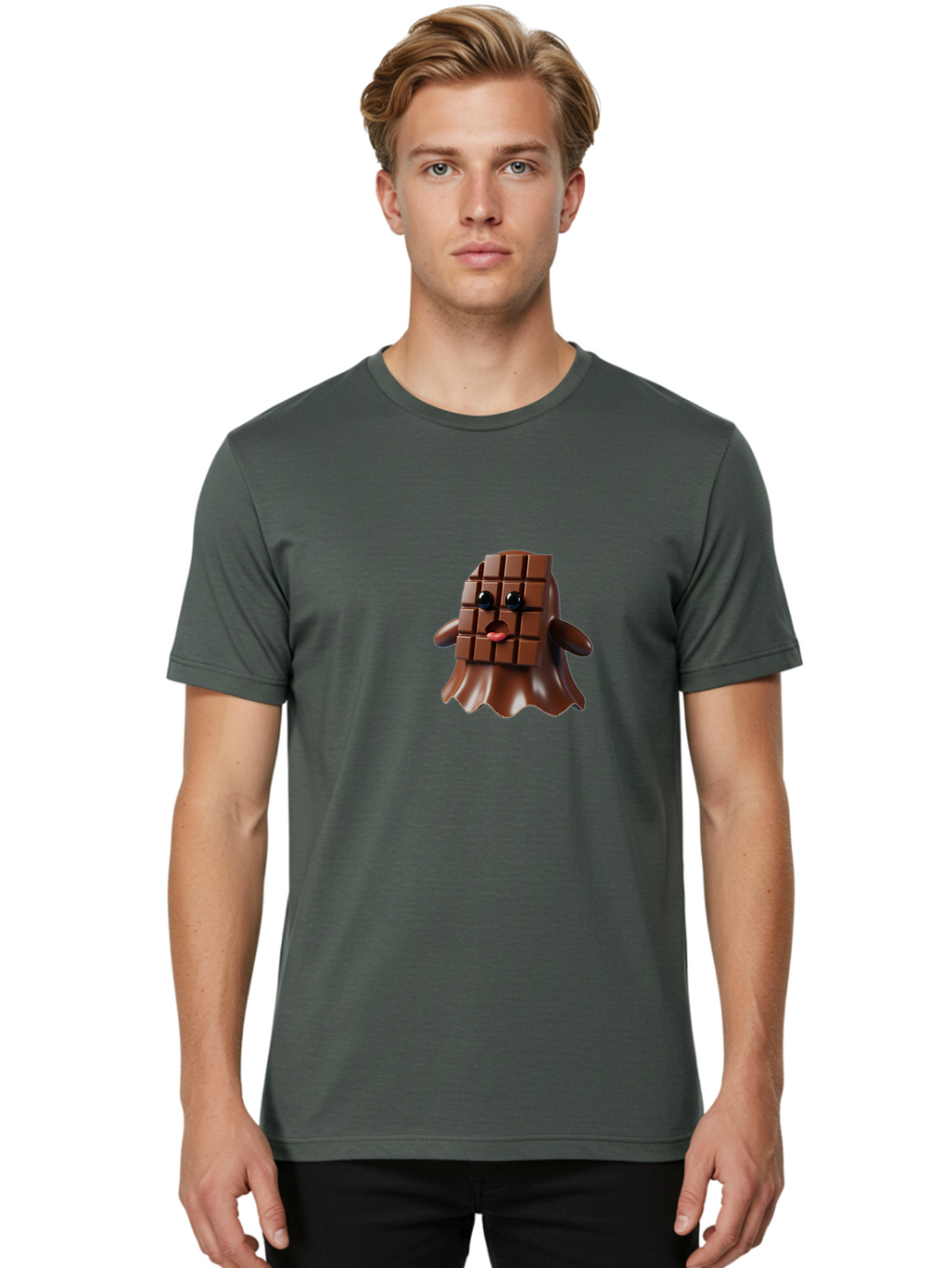 Melted-Chocolate Men'S Graphic Tee, 100% Cotton, Comfortable Casual Summer Wear, Machine Washable, Vintage Camera, Old Camera, Antique Camera, Black Camera, Classic Photography, Photography Equipment, Nostalgic Device, Film Camera, Camera Art Bam855