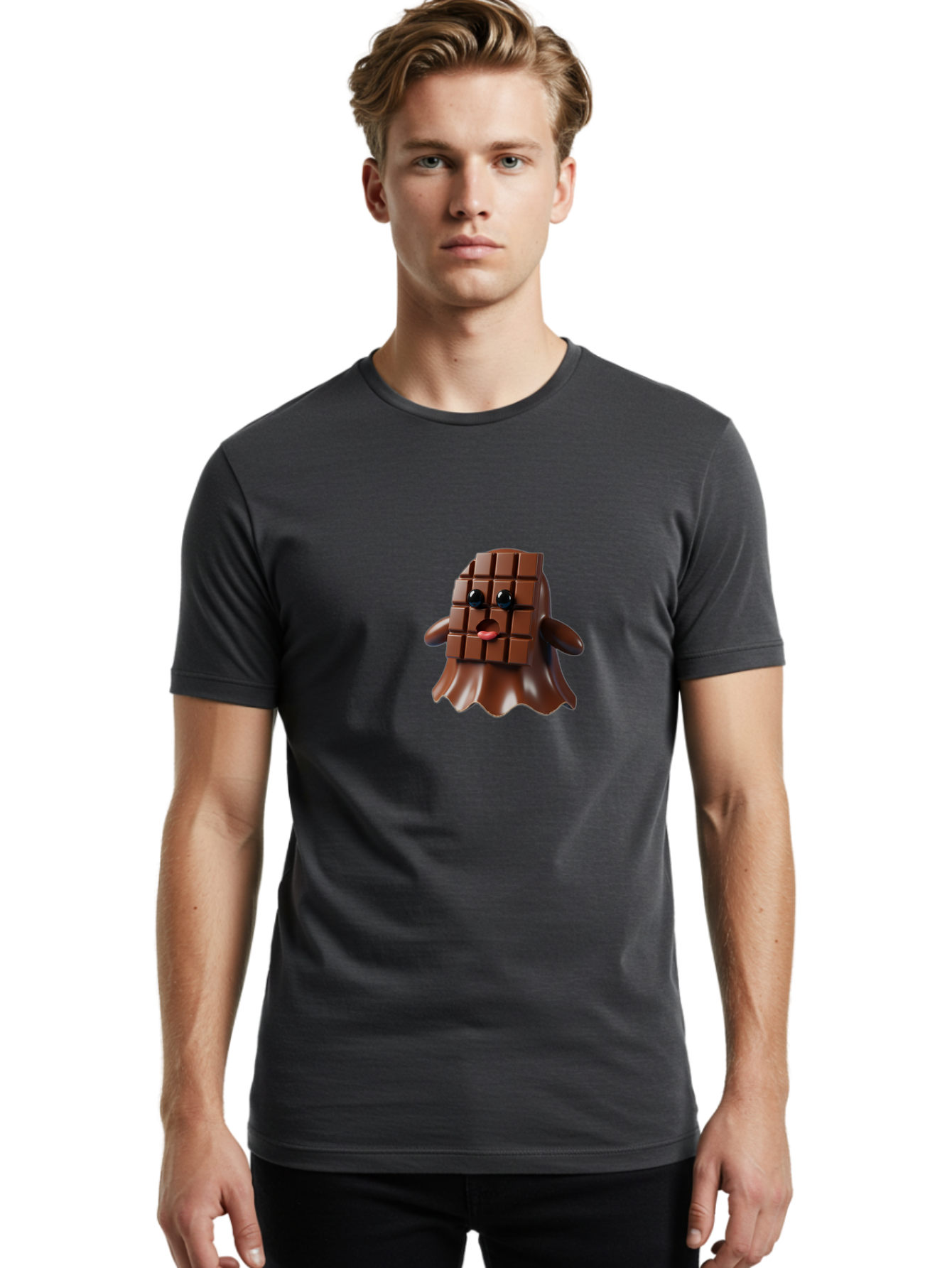 Melted-Chocolate Men'S Graphic Tee, 100% Cotton, Comfortable Casual Summer Wear, Machine Washable, Vintage Camera, Old Camera, Antique Camera, Black Camera, Classic Photography, Photography Equipment, Nostalgic Device, Film Camera, Camera Art Bam855