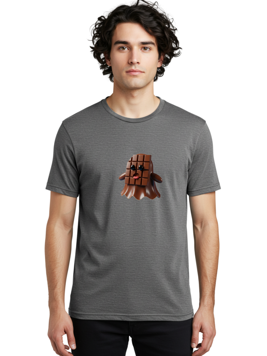 Melted-Chocolate Men'S Graphic Tee, 100% Cotton, Comfortable Casual Summer Wear, Machine Washable, Vintage Camera, Old Camera, Antique Camera, Black Camera, Classic Photography, Photography Equipment, Nostalgic Device, Film Camera, Camera Art Bam855