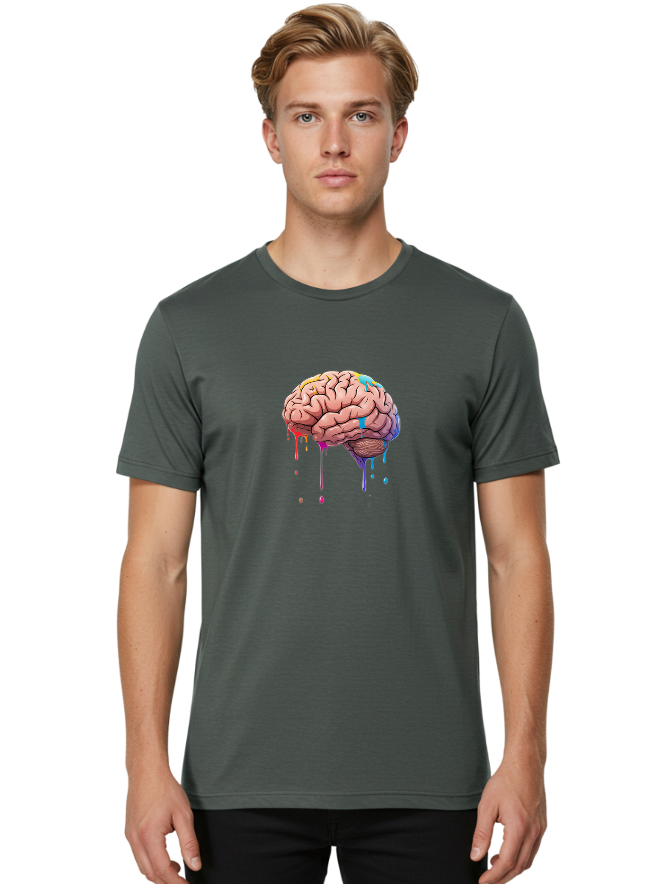Melting-Brain Men'S Graphic Tee, 100% Cotton, Comfortable Casual Summer Wear, Machine Washable, Vintage Camera, Old Camera, Antique Camera, Black Camera, Classic Photography, Photography Equipment, Nostalgic Device, Film Camera, Camera Art Bam858