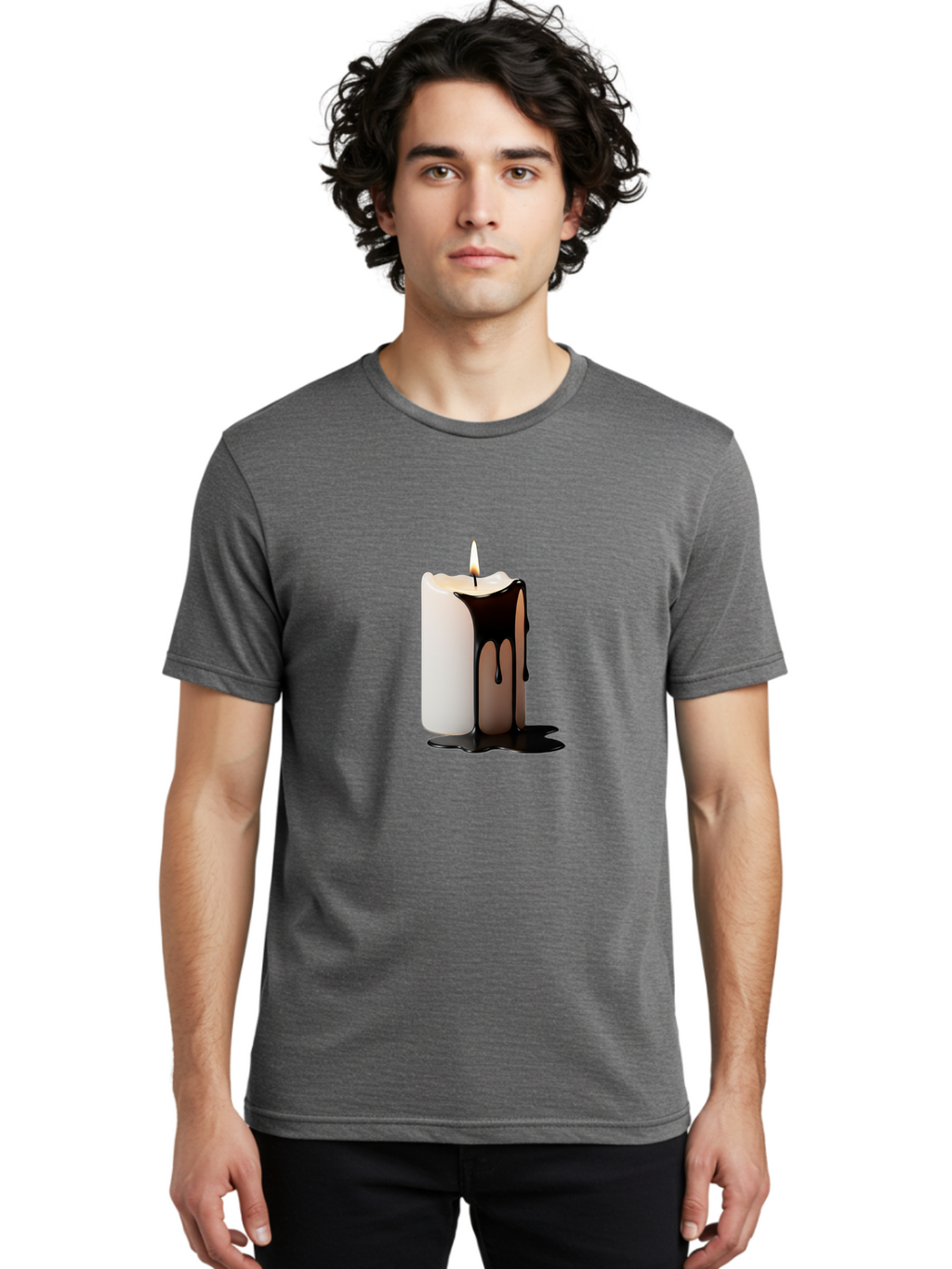 Melting-Candle Men'S Graphic Tee, 100% Cotton, Comfortable Casual Summer Wear, Machine Washable, Vintage Camera, Old Camera, Antique Camera, Black Camera, Classic Photography, Photography Equipment, Nostalgic Device, Film Camera, Camera Art Bam859