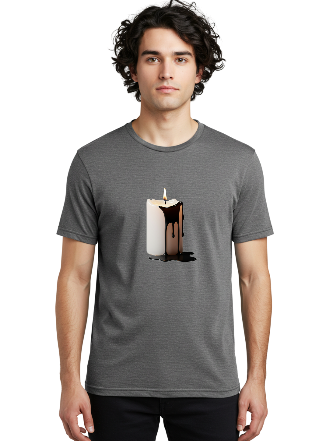 Melting-Candle Men'S Graphic Tee, 100% Cotton, Comfortable Casual Summer Wear, Machine Washable, Vintage Camera, Old Camera, Antique Camera, Black Camera, Classic Photography, Photography Equipment, Nostalgic Device, Film Camera, Camera Art Bam859