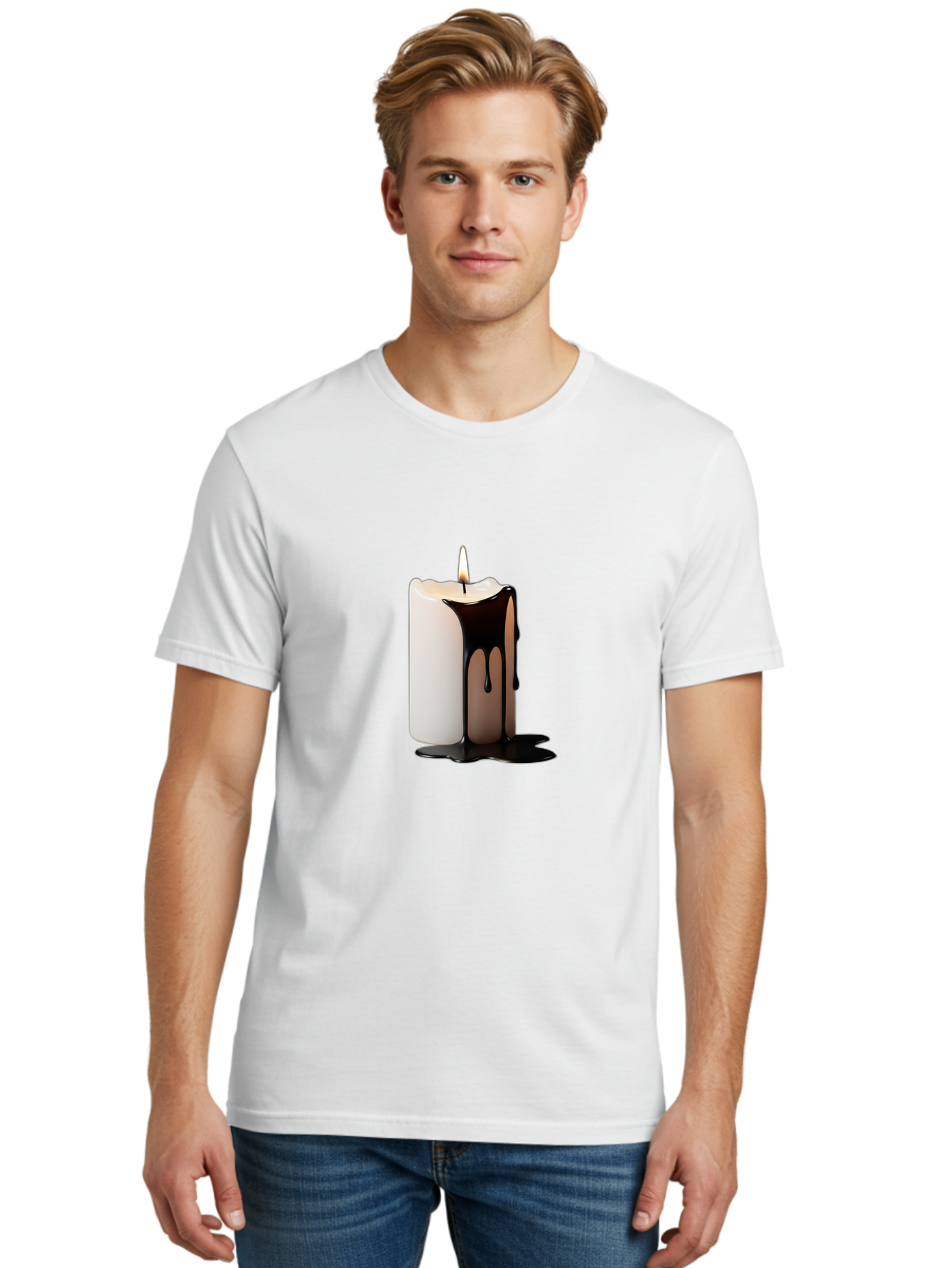 Melting-Candle Men'S Graphic Tee, 100% Cotton, Comfortable Casual Summer Wear, Machine Washable, Vintage Camera, Old Camera, Antique Camera, Black Camera, Classic Photography, Photography Equipment, Nostalgic Device, Film Camera, Camera Art Bam859