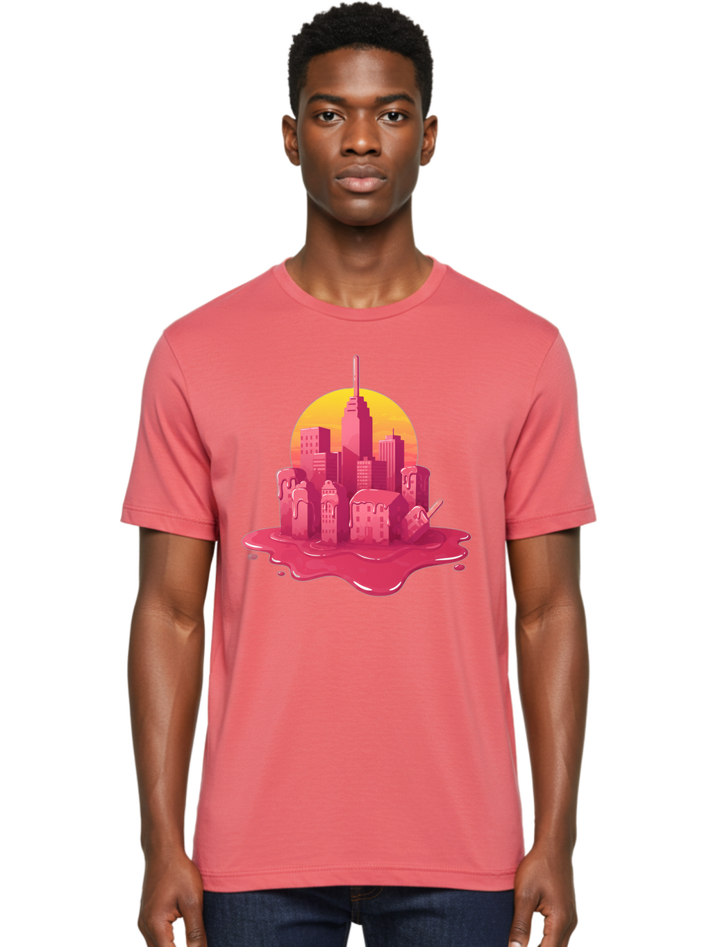 Melting-City Men'S Graphic Tee, 100% Cotton, Comfortable Casual Summer Wear, Machine Washable, Vintage Camera, Old Camera, Antique Camera, Black Camera, Classic Photography, Photography Equipment, Nostalgic Device, Film Camera, Camera Art Bam861