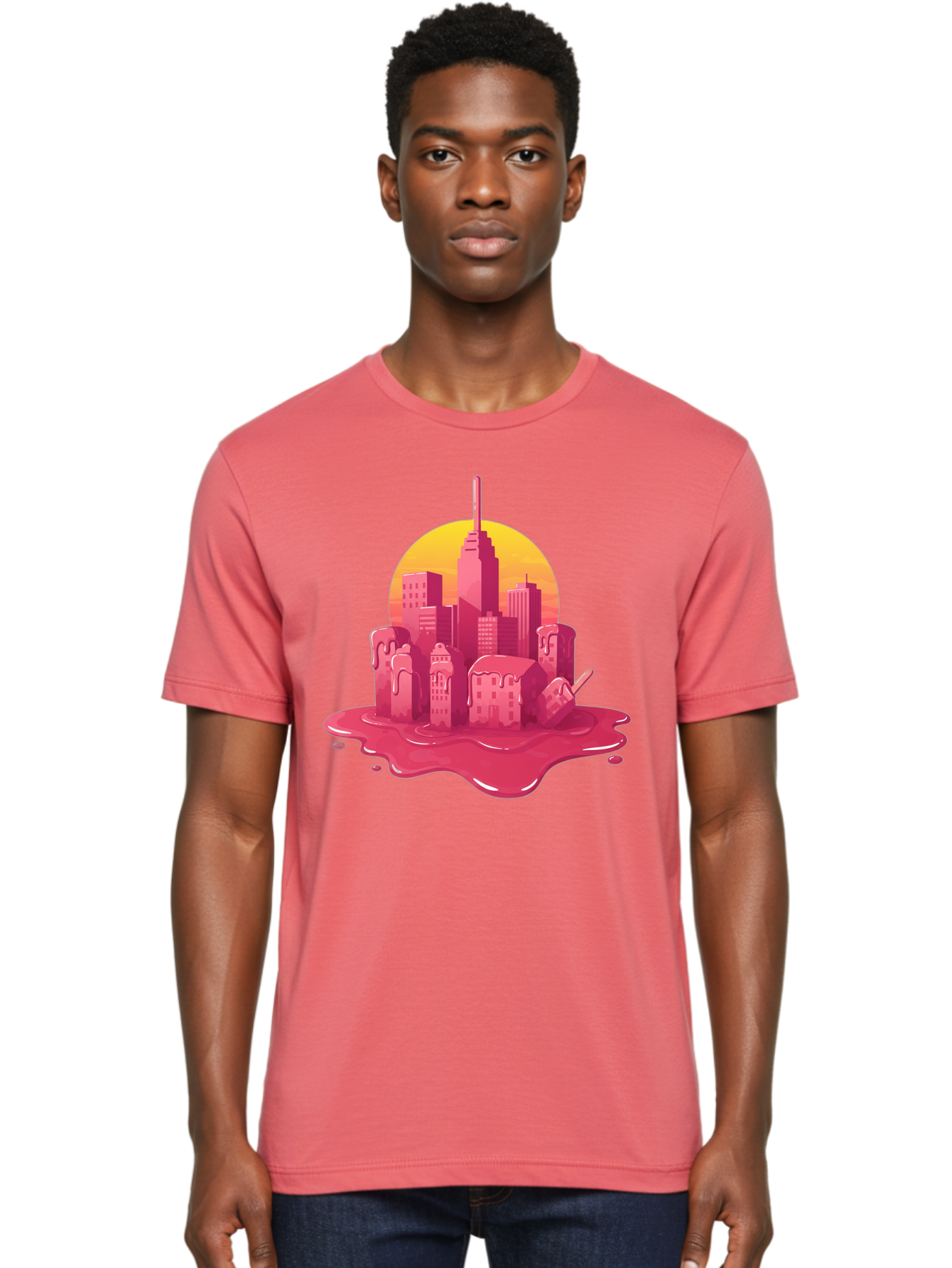 Melting-City Men'S Graphic Tee, 100% Cotton, Comfortable Casual Summer Wear, Machine Washable, Vintage Camera, Old Camera, Antique Camera, Black Camera, Classic Photography, Photography Equipment, Nostalgic Device, Film Camera, Camera Art Bam861