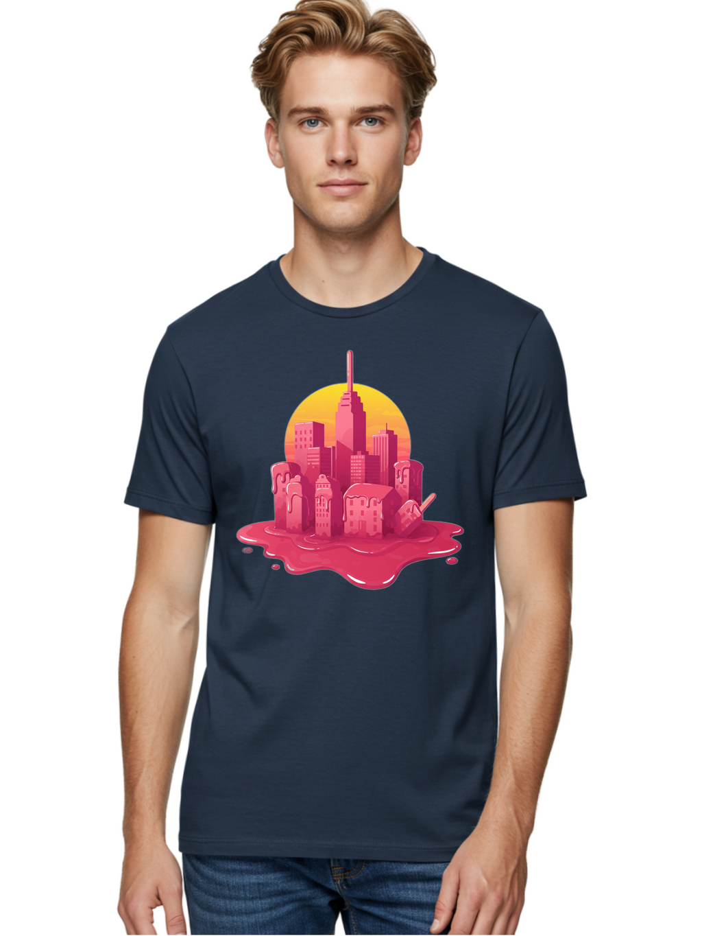 Melting-City Men'S Graphic Tee, 100% Cotton, Comfortable Casual Summer Wear, Machine Washable, Vintage Camera, Old Camera, Antique Camera, Black Camera, Classic Photography, Photography Equipment, Nostalgic Device, Film Camera, Camera Art Bam861