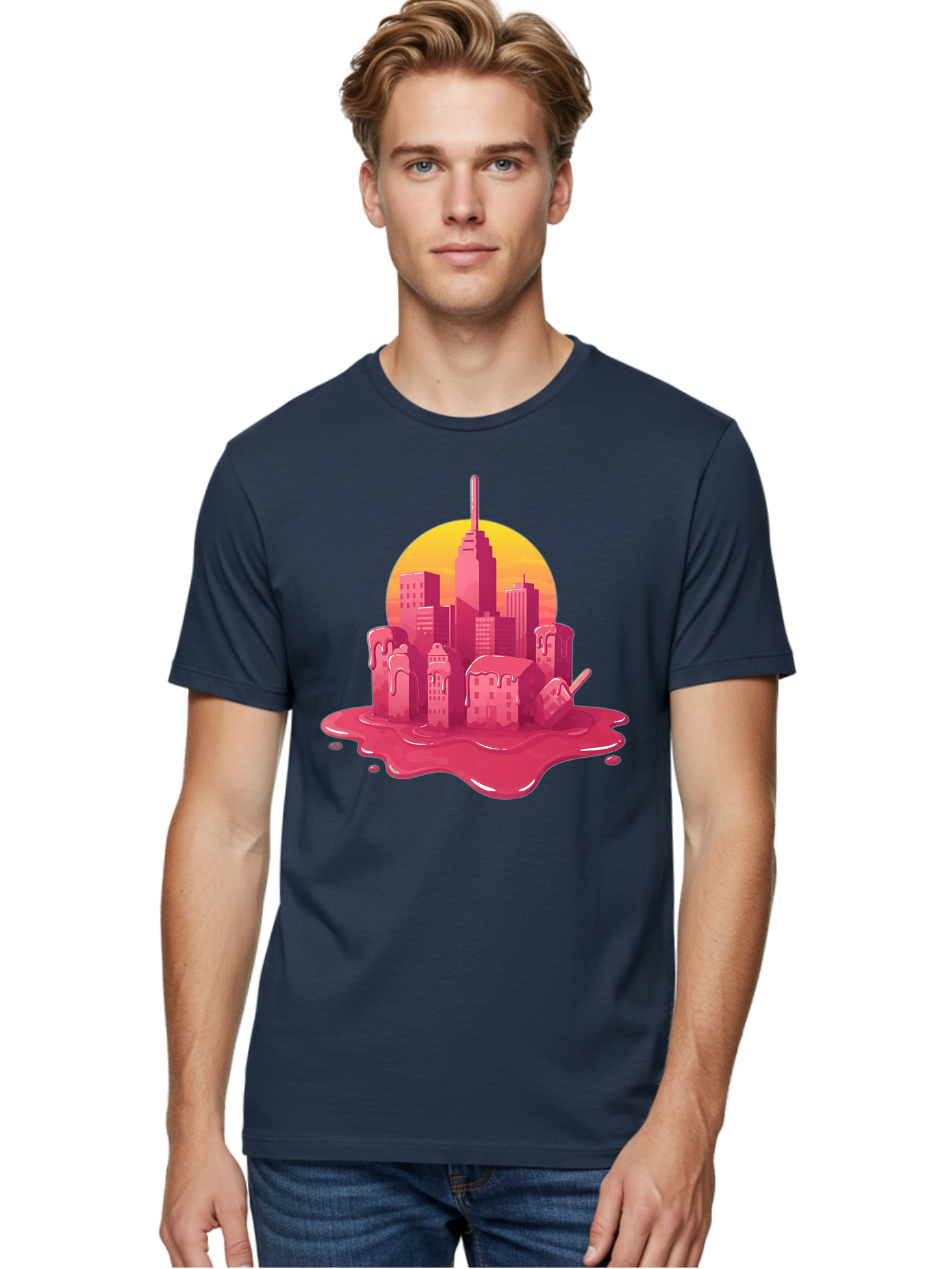 Melting-City Men'S Graphic Tee, 100% Cotton, Comfortable Casual Summer Wear, Machine Washable, Vintage Camera, Old Camera, Antique Camera, Black Camera, Classic Photography, Photography Equipment, Nostalgic Device, Film Camera, Camera Art Bam861