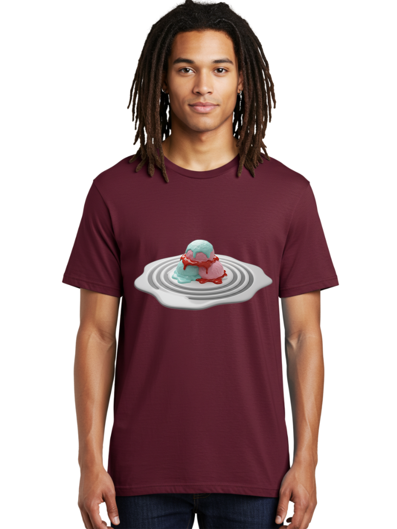 Melting-Ice-Cream Men'S Graphic Tee, 100% Cotton, Comfortable Casual Summer Wear, Machine Washable, Vintage Camera, Old Camera, Antique Camera, Black Camera, Classic Photography, Photography Equipment, Nostalgic Device, Film Camera, Camera Art Bam864