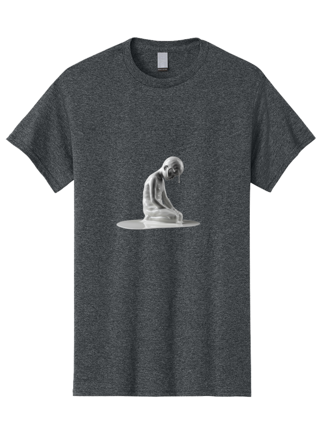 Melting-Man Men'S Graphic Tee, 100% Cotton, Comfortable Casual Summer Wear, Machine Washable, Vintage Camera, Old Camera, Antique Camera, Black Camera, Classic Photography, Photography Equipment, Nostalgic Device, Film Camera, Camera Art Bam865