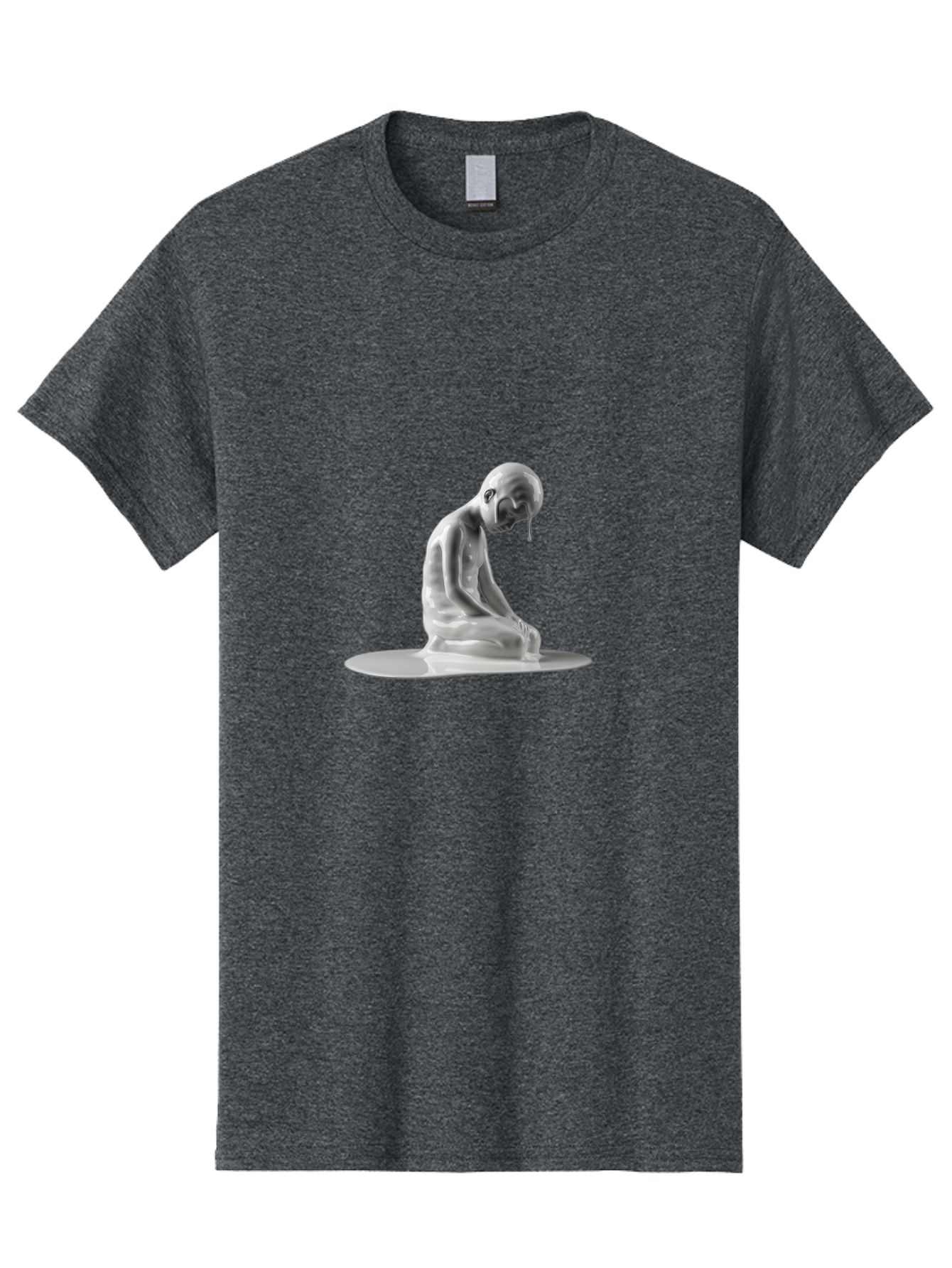 Melting-Man Men'S Graphic Tee, 100% Cotton, Comfortable Casual Summer Wear, Machine Washable, Vintage Camera, Old Camera, Antique Camera, Black Camera, Classic Photography, Photography Equipment, Nostalgic Device, Film Camera, Camera Art Bam865