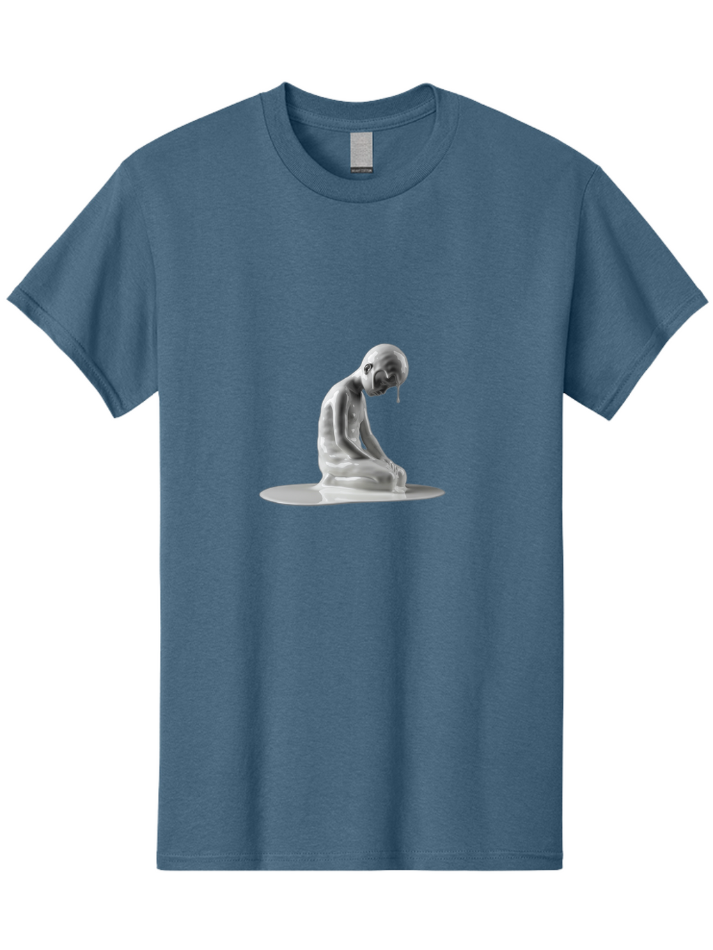 Melting-Man Men'S Graphic Tee, 100% Cotton, Comfortable Casual Summer Wear, Machine Washable, Vintage Camera, Old Camera, Antique Camera, Black Camera, Classic Photography, Photography Equipment, Nostalgic Device, Film Camera, Camera Art Bam865