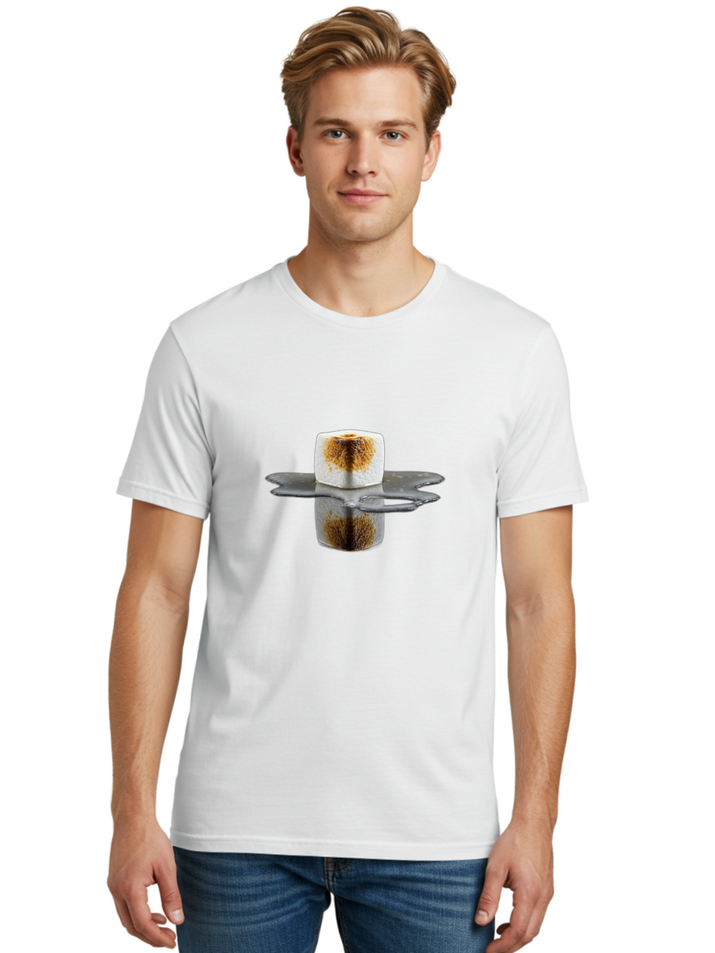 Melting-Marshmallow Men'S Graphic Tee, 100% Cotton, Comfortable Casual Summer Wear, Machine Washable, Vintage Camera, Old Camera, Antique Camera, Black Camera, Classic Photography, Photography Equipment, Nostalgic Device, Film Camera, Bam866