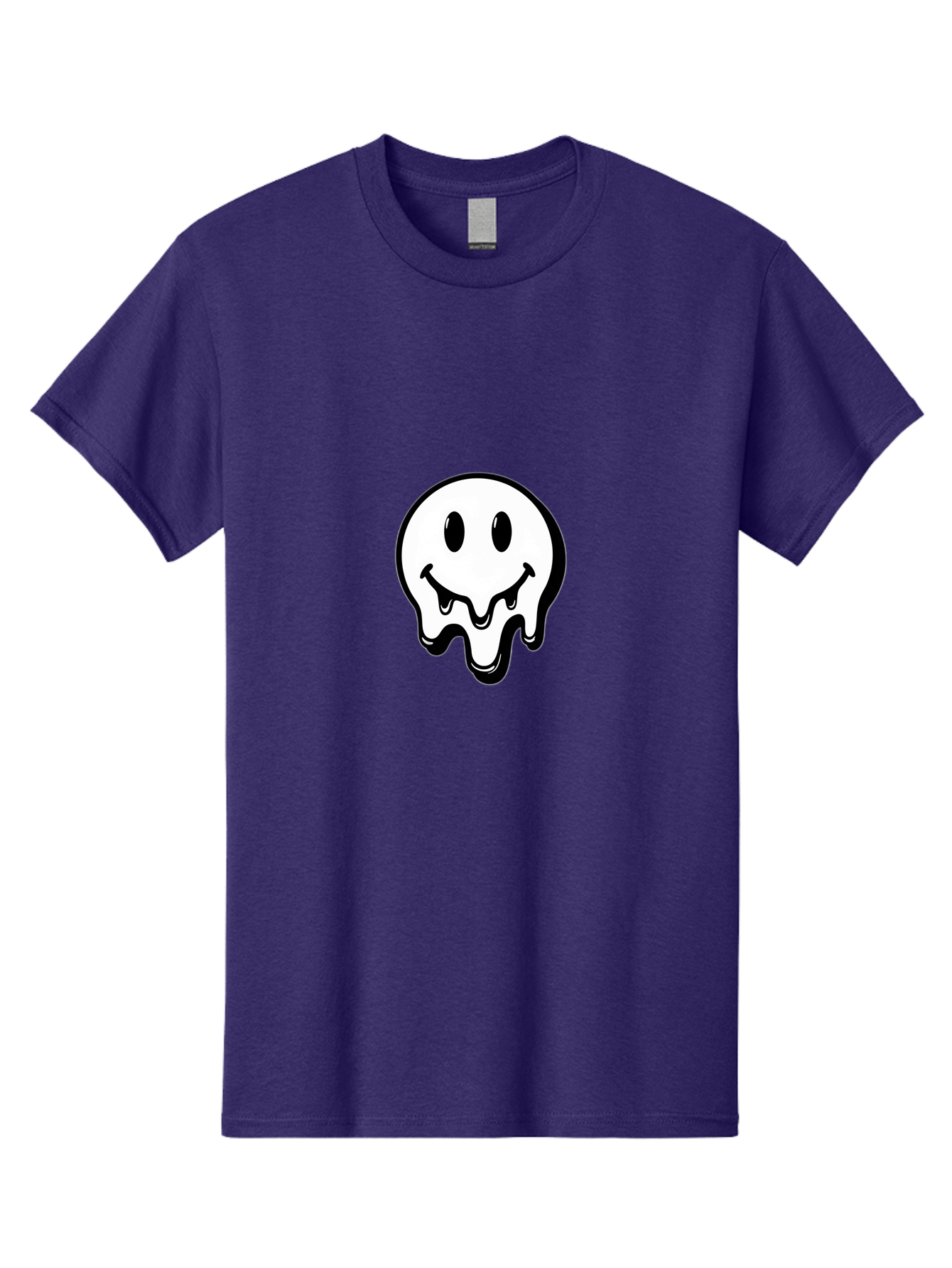 Melting-Smiley-2 Men'S Graphic Tee, 100% Cotton, Comfortable Casual Summer Wear, Machine Washable, Vintage Camera, Old Camera, Antique Camera, Black Camera, Classic Photography, Photography Equipment, Nostalgic Device, Film Camera, Camera Art Bam869