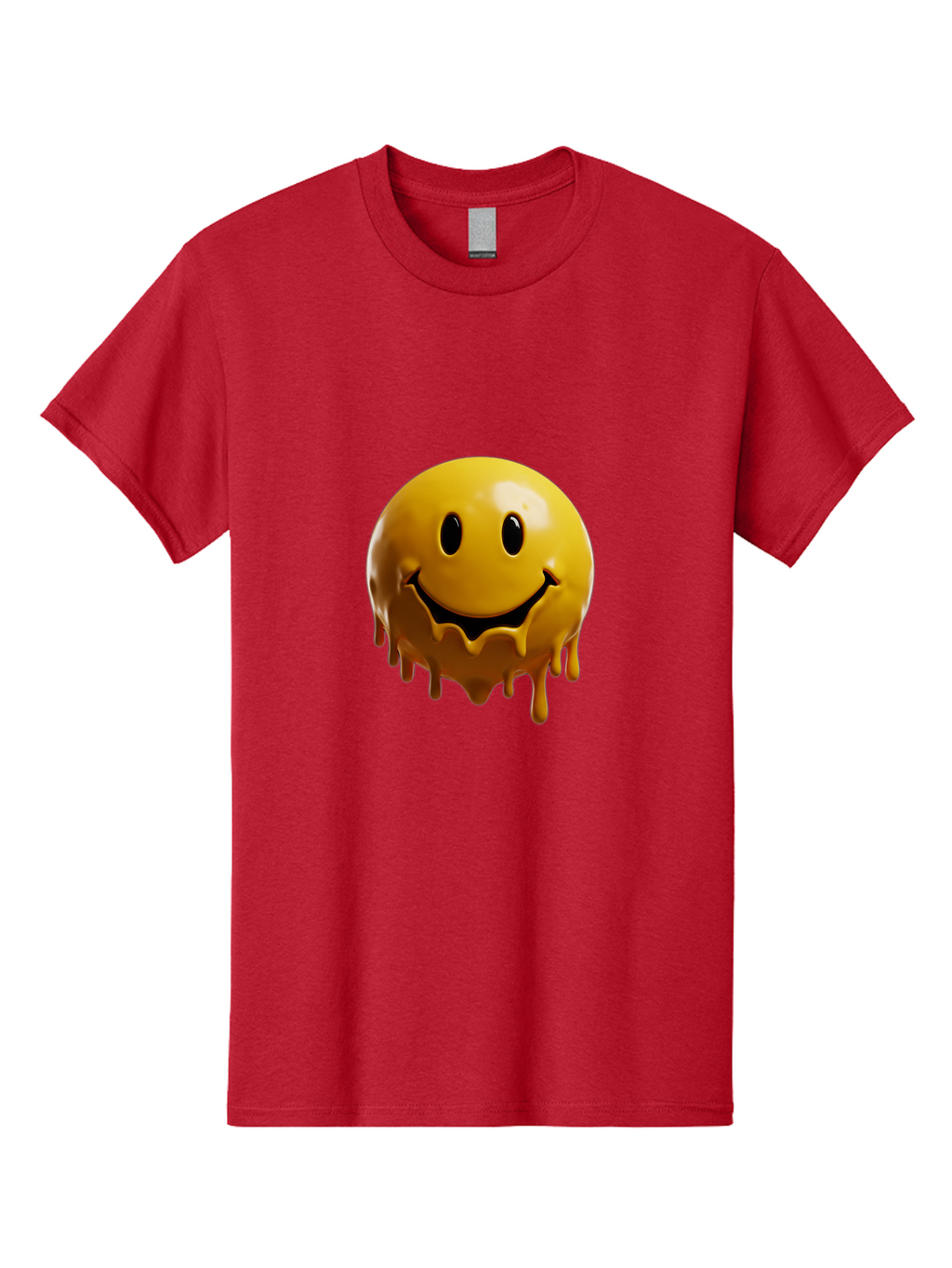 Melting-Smiley-3 Men'S Graphic Tee, 100% Cotton, Comfortable Casual Summer Wear, Machine Washable, Vintage Camera, Old Camera, Antique Camera, Black Camera, Classic Photography, Photography Equipment, Nostalgic Device, Film Camera, Camera Art Bam870